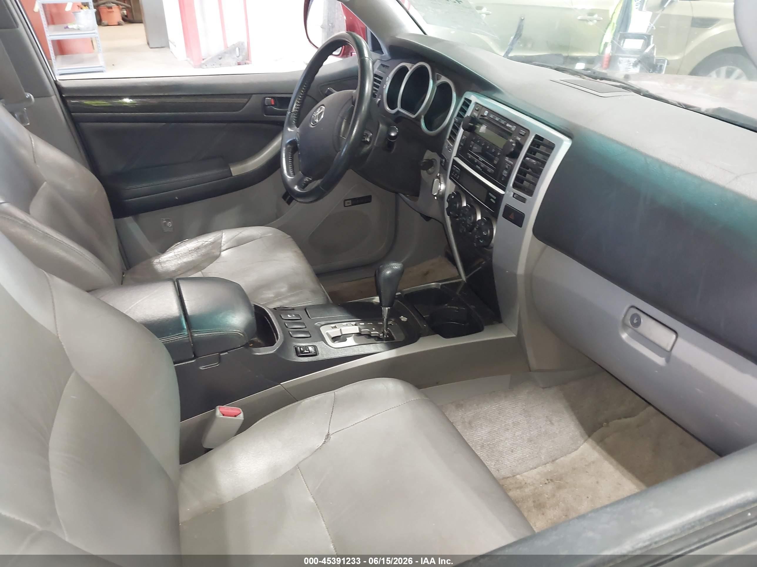 2005 Toyota 4runner Limited V8 Maroon vin: JTEBT17R958026434
