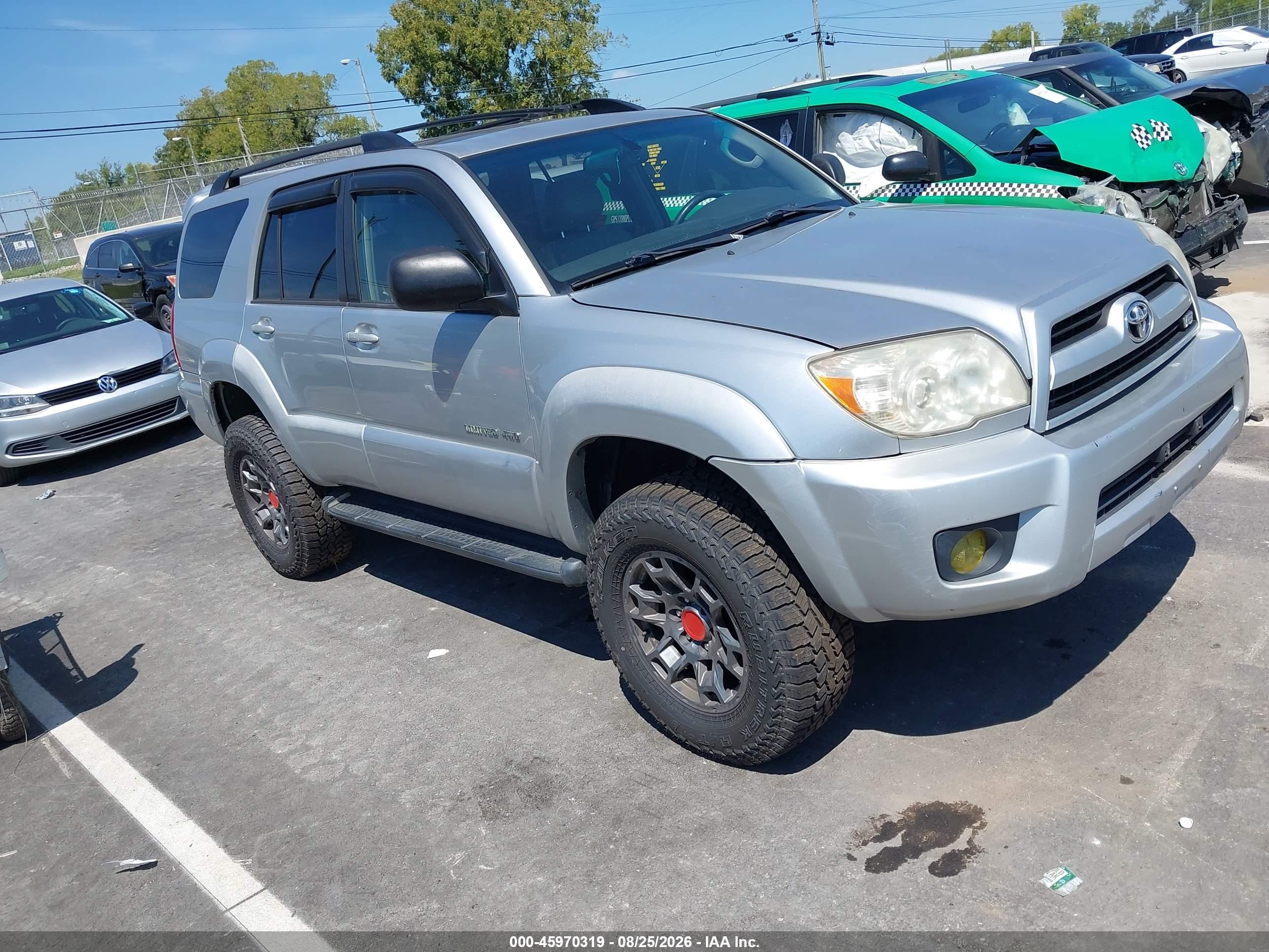 2006 Toyota 4runner Limited V8 Silver vin: JTEBT17R960058624