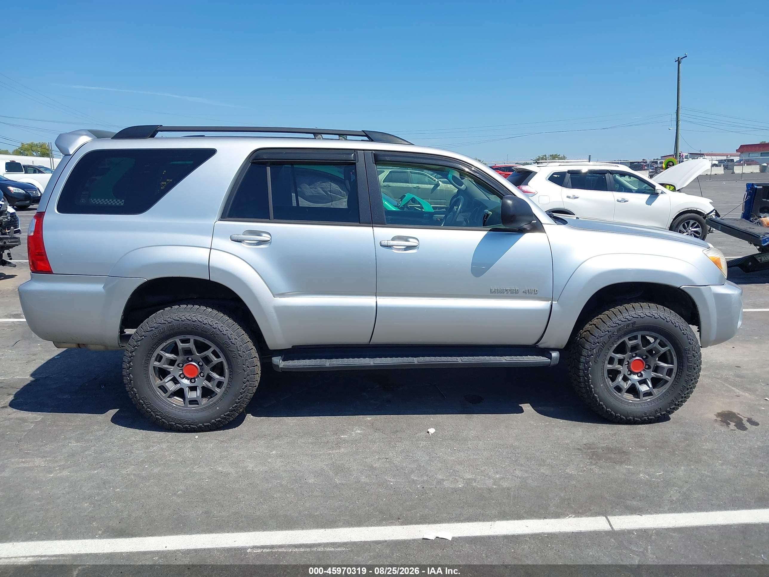 2006 Toyota 4runner Limited V8 Серебряный vin: JTEBT17R960058624
