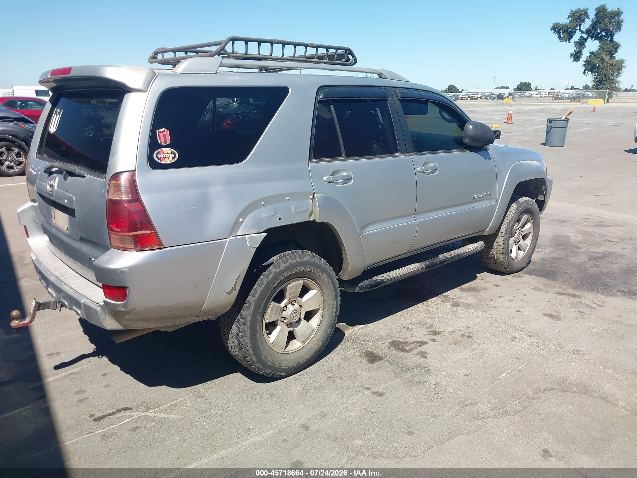 2003 Toyota 4runner Limited V8 Silver vin: JTEBT17RX30001361
