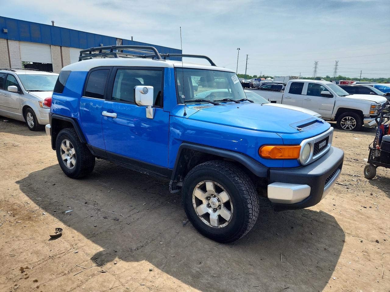 2007 Toyota Fj Cruiser Base Blue vin: JTEBU11F070002486