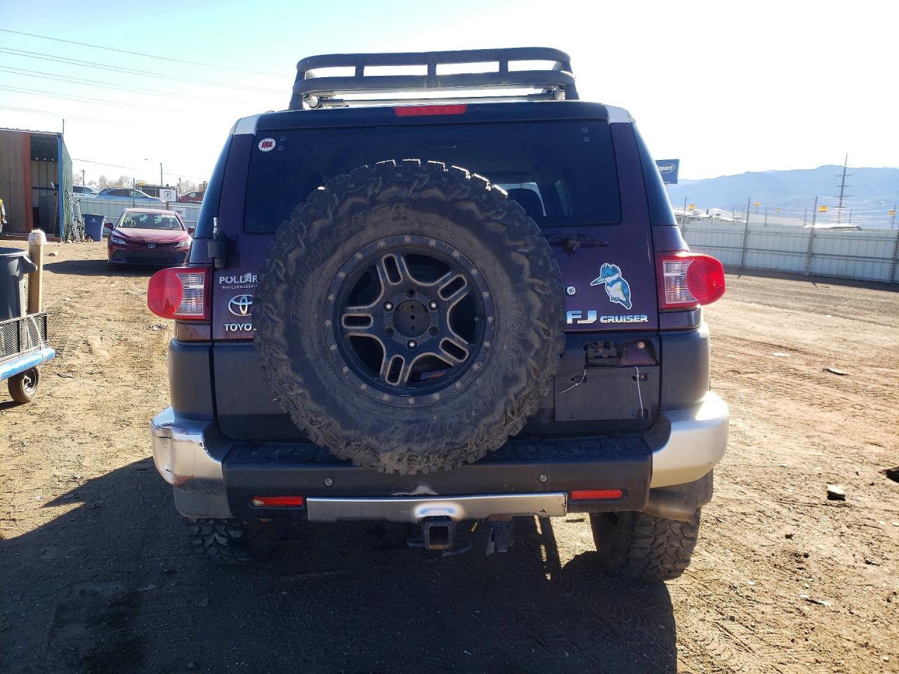 2007 Toyota Fj Cruiser Base Burgundy vin: JTEBU11F070026500