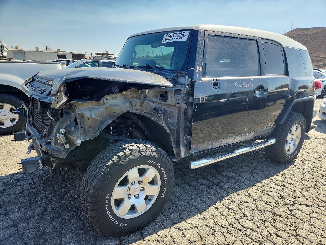 2007 Toyota Fj Cruiser Base Black vin: JTEBU11F070041224