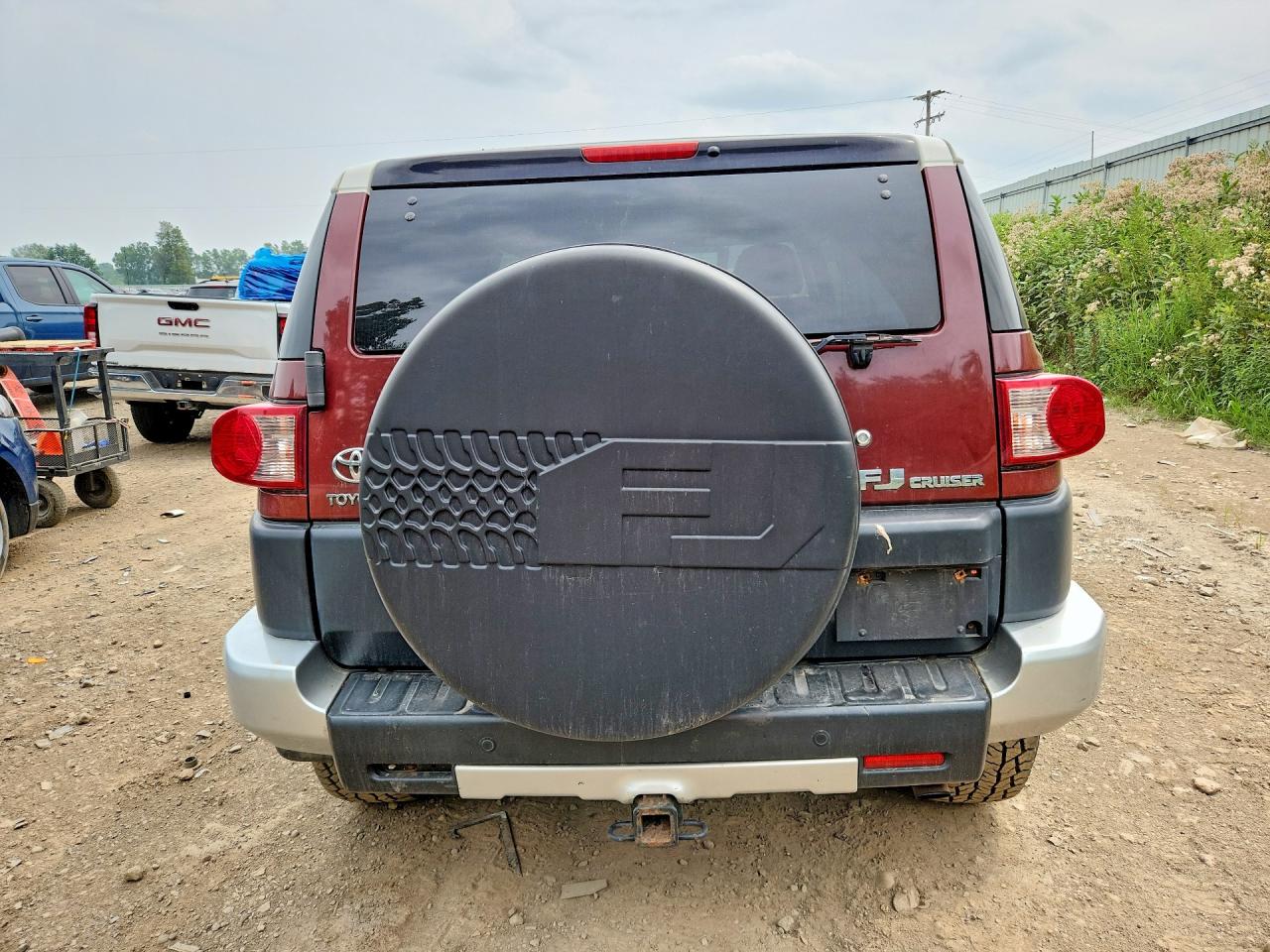 2008 Toyota Fj Cruiser Base Maroon vin: JTEBU11F08K003451