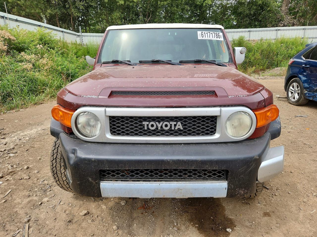 2008 Toyota Fj Cruiser Base Maroon vin: JTEBU11F08K003451