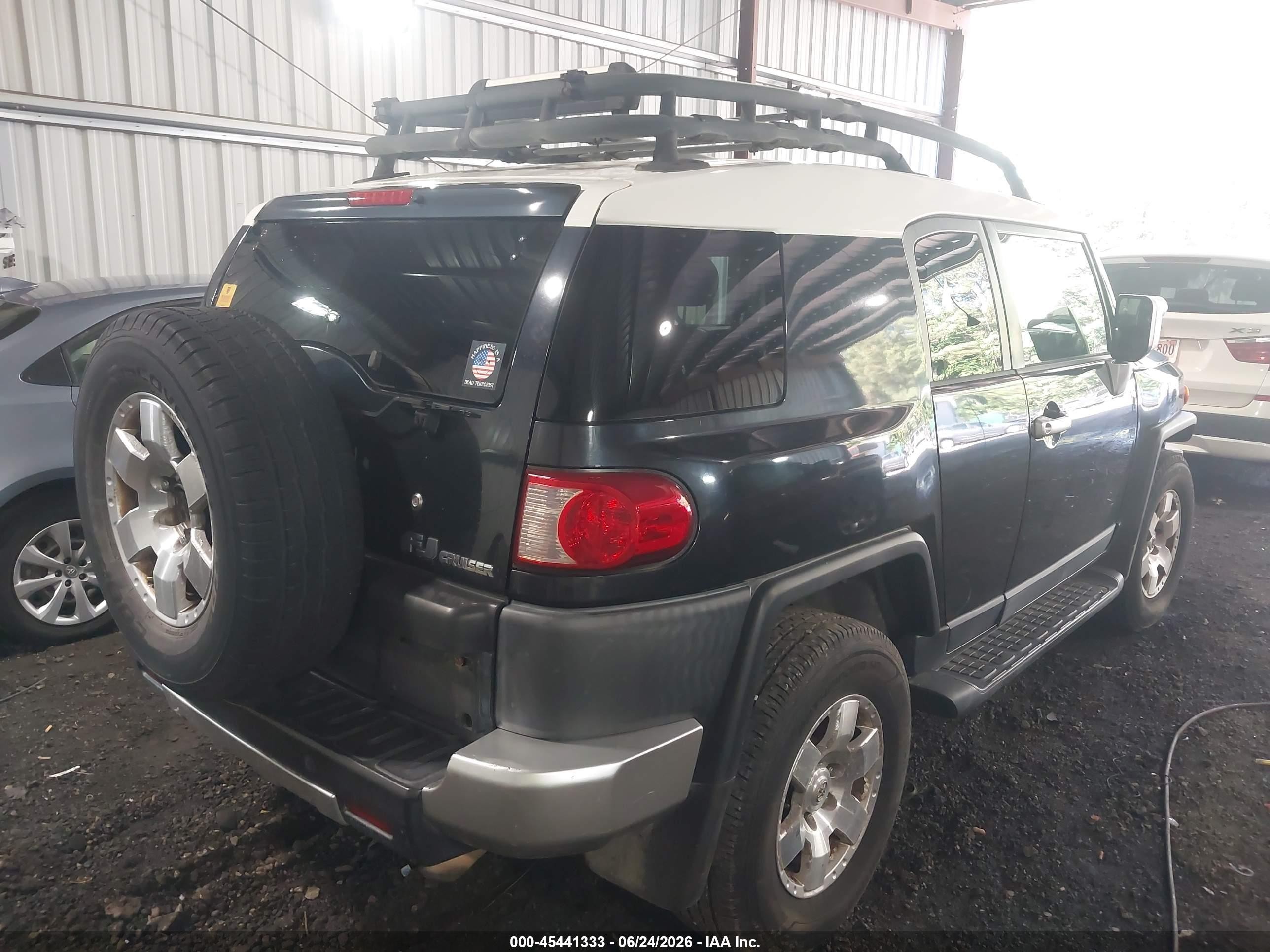 2008 Toyota Fj Cruiser   Black vin: JTEBU11F08K006592