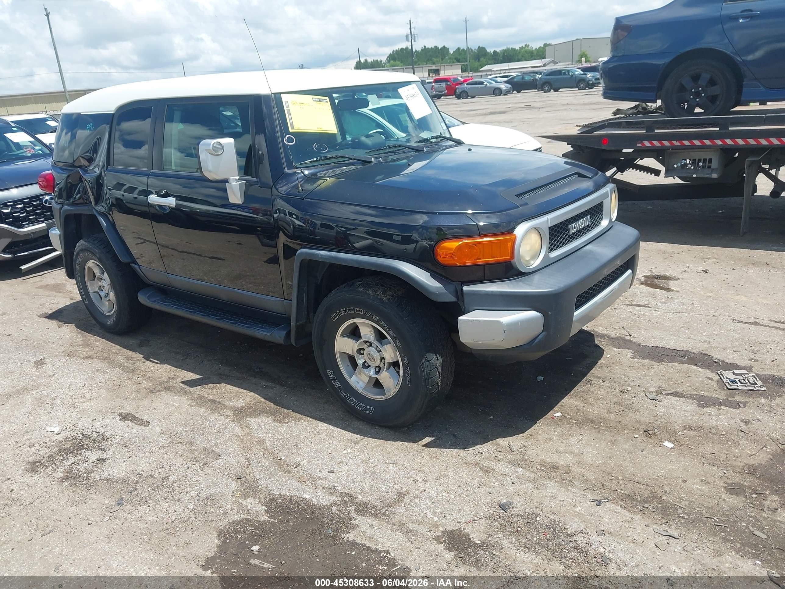 2008 Toyota Fj Cruiser   Black vin: JTEBU11F08K051113