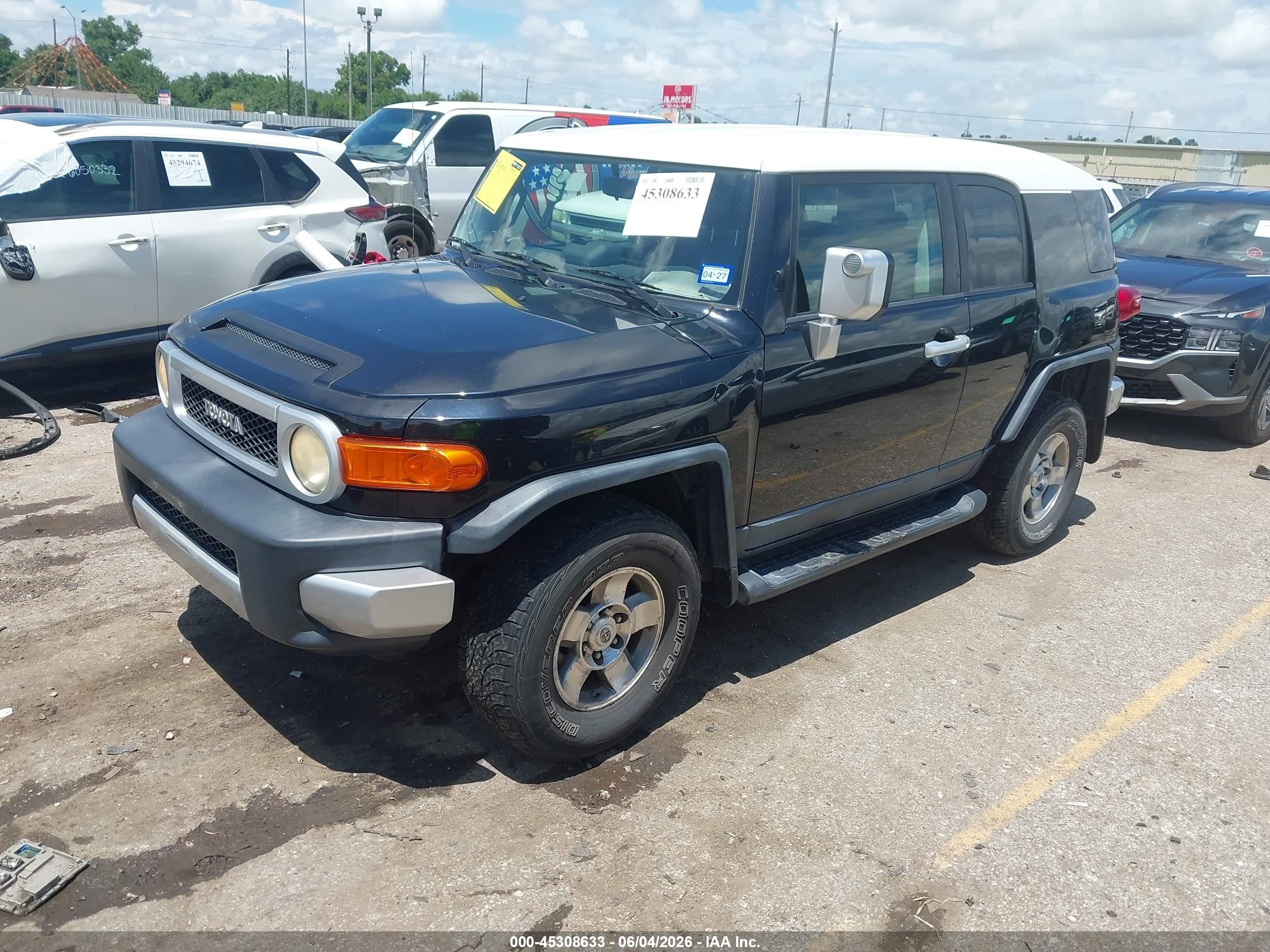 2008 Toyota Fj Cruiser   Black vin: JTEBU11F08K051113