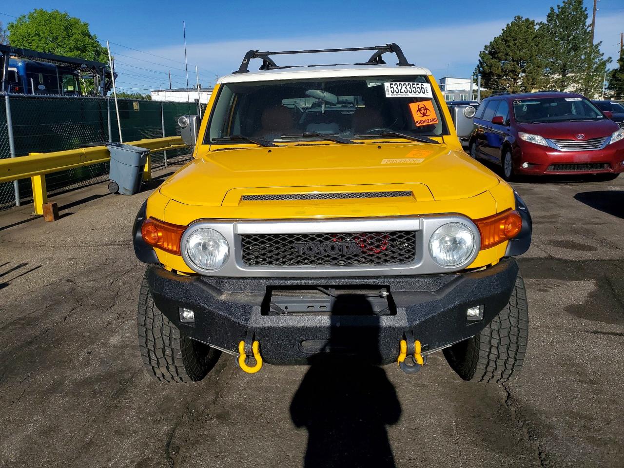 2008 Toyota Fj Cruiser Base Желтый vin: JTEBU11F08K055646