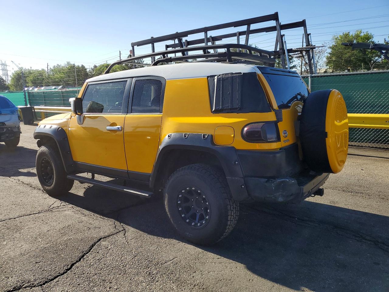 2008 Toyota Fj Cruiser Base Желтый vin: JTEBU11F08K055646