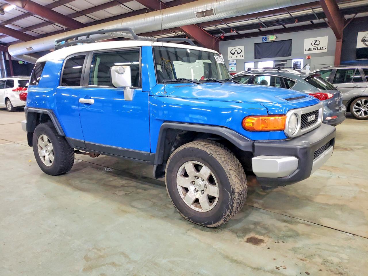 2007 Toyota Fj Cruiser Base Blue vin: JTEBU11F170012671