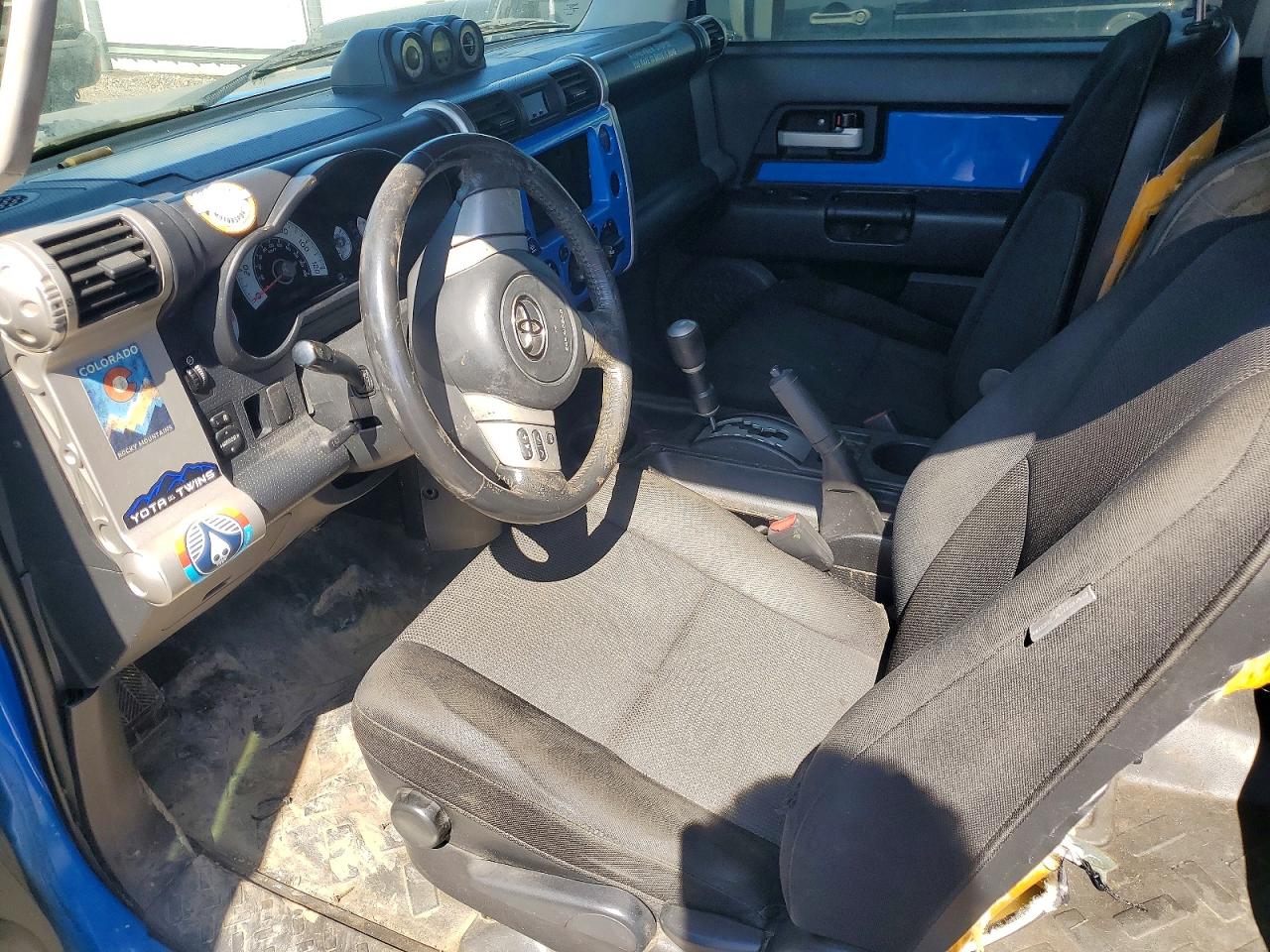 2007 Toyota Fj Cruiser Base Blue vin: JTEBU11F170043645