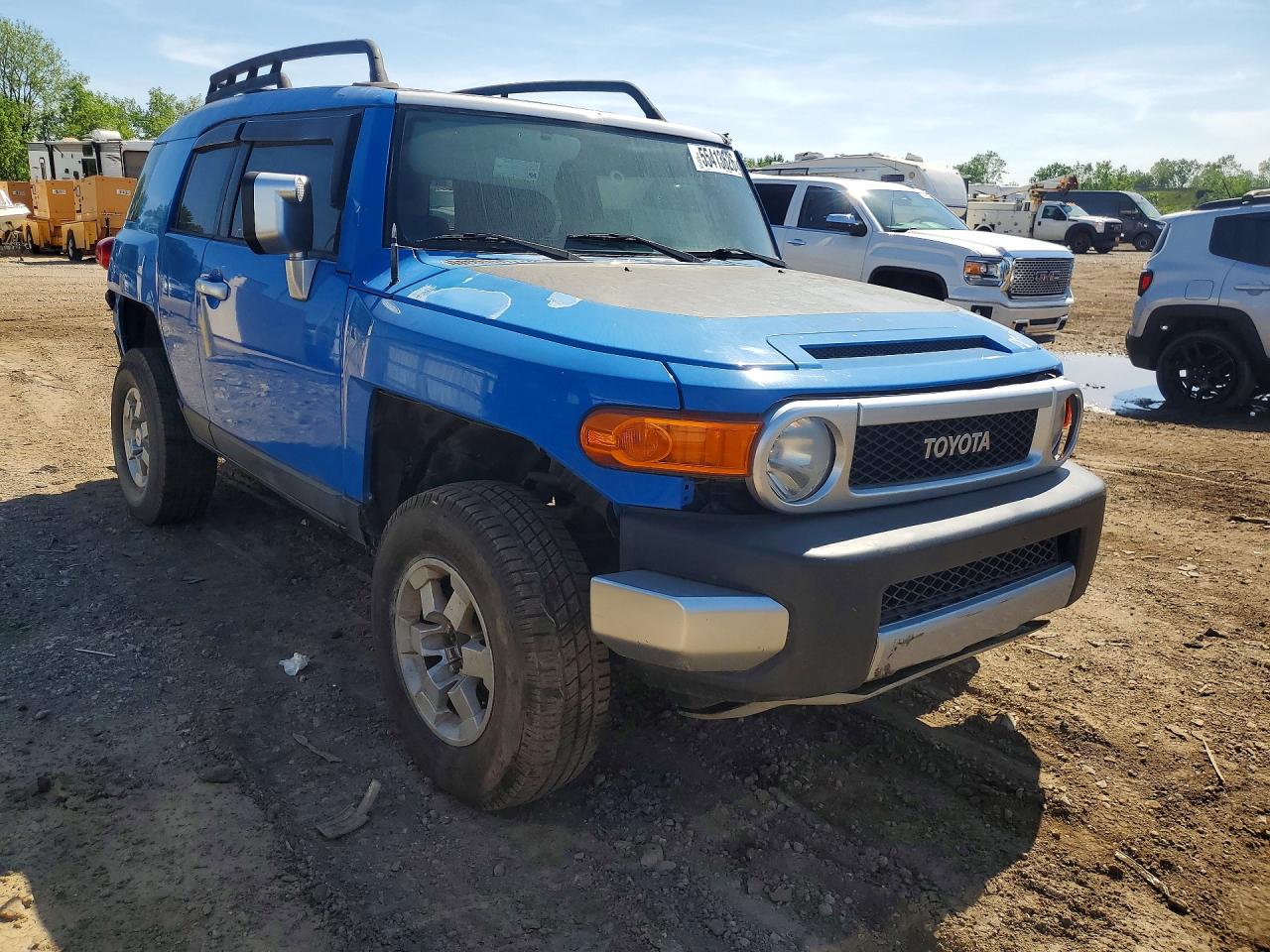 2007 Toyota Fj Cruiser Base Blue vin: JTEBU11F170043645