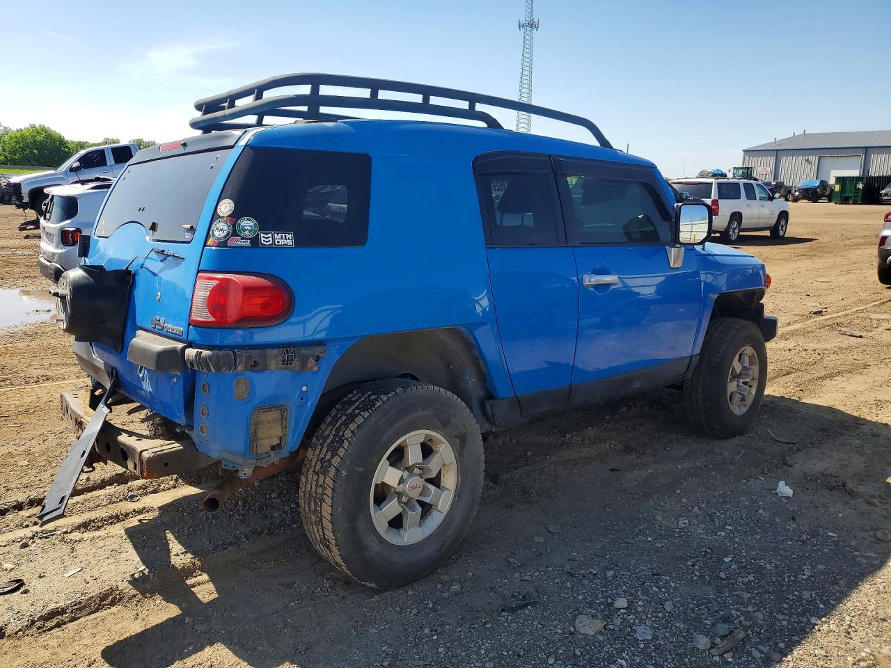 2007 Toyota Fj Cruiser Base Blue vin: JTEBU11F170043645