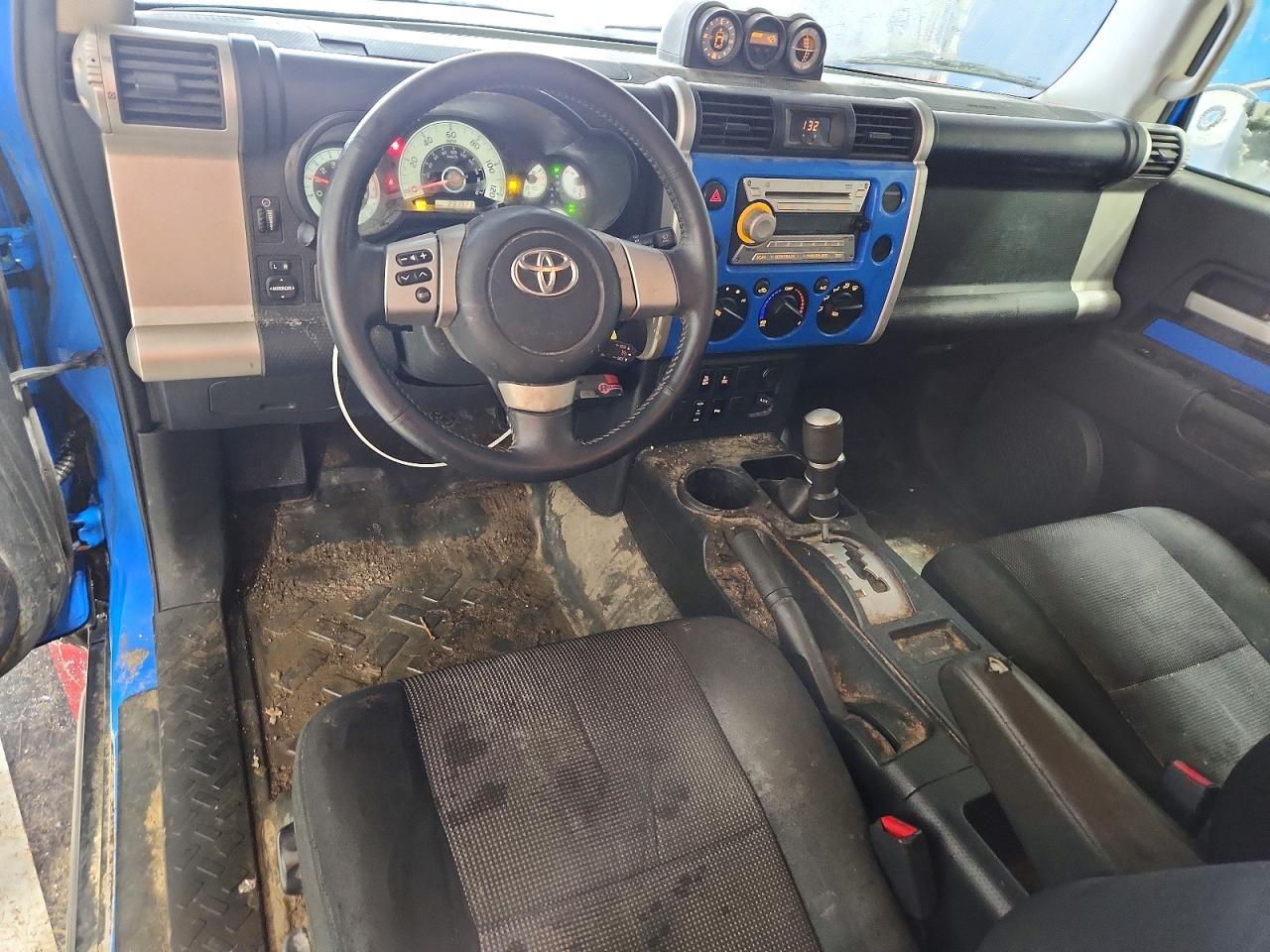 2007 Toyota Fj Cruiser Base Blue vin: JTEBU11F170078637