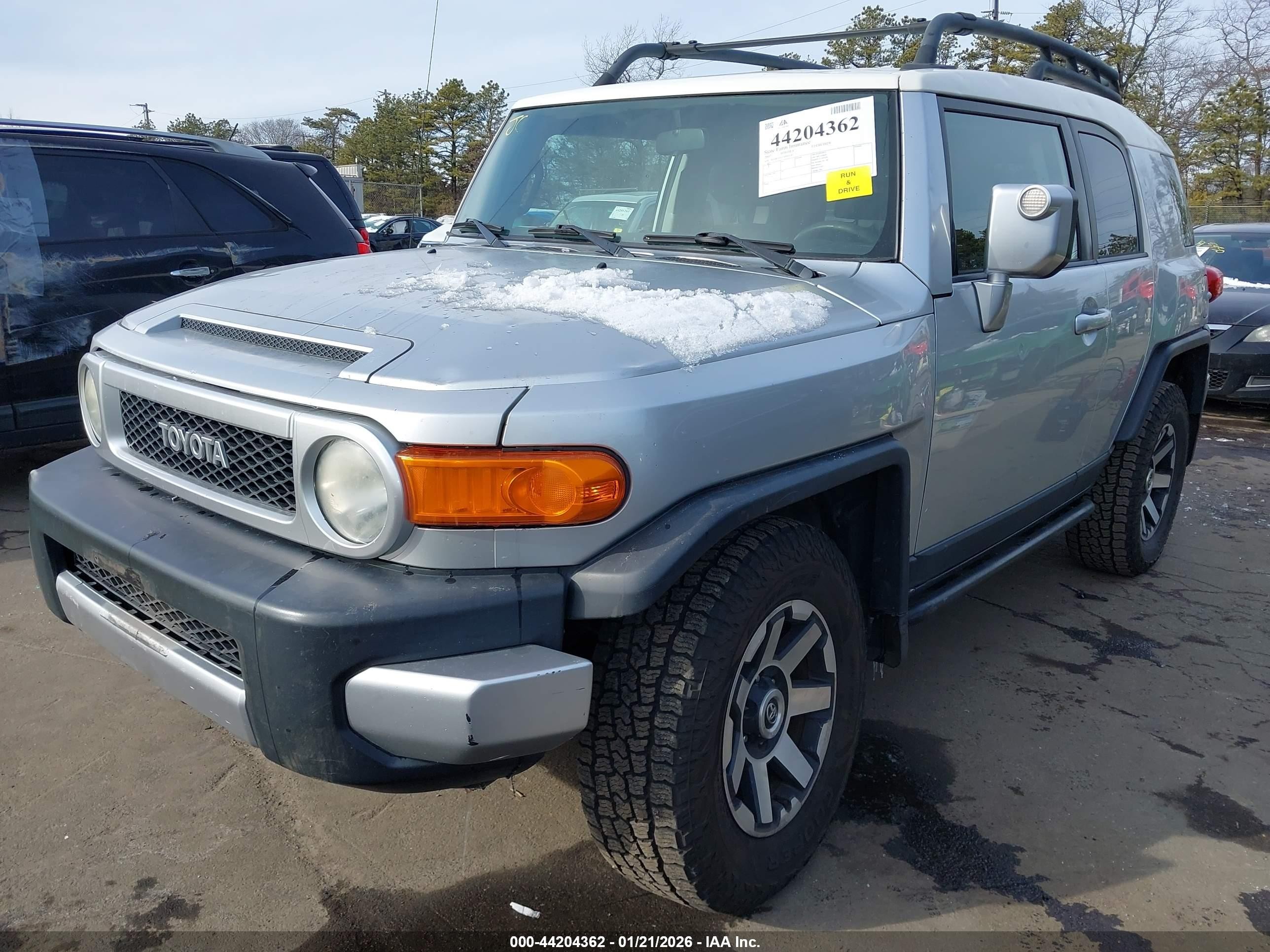 2007 Toyota Fj Cruiser   Gray vin: JTEBU11F170093249