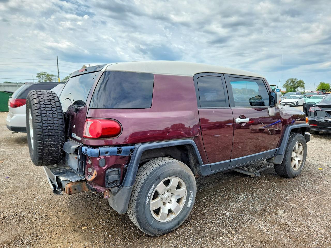 2007 Toyota Fj Cruiser Base Brown vin: JTEBU11F170098645