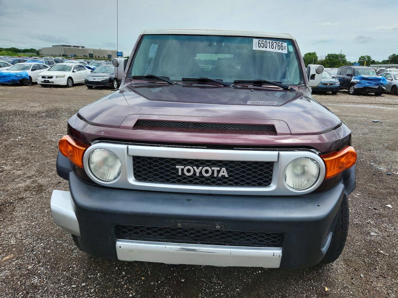 2007 Toyota Fj Cruiser Base Brown vin: JTEBU11F170098645