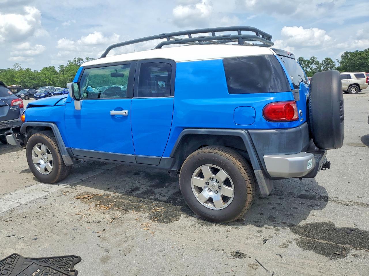 2007 Toyota Fj Cruiser Base Blue vin: JTEBU11F270010458