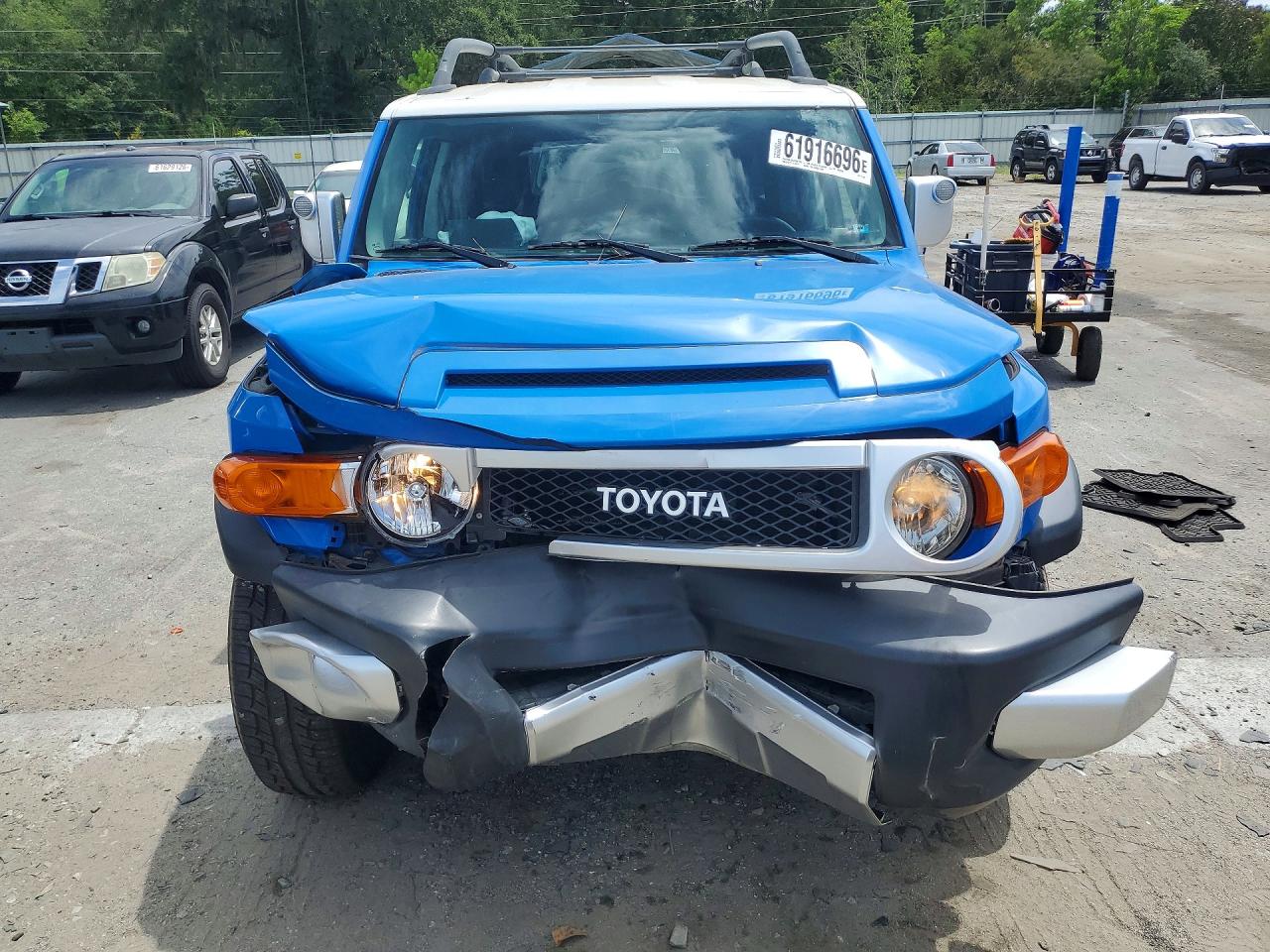 2007 Toyota Fj Cruiser Base Blue vin: JTEBU11F270010458