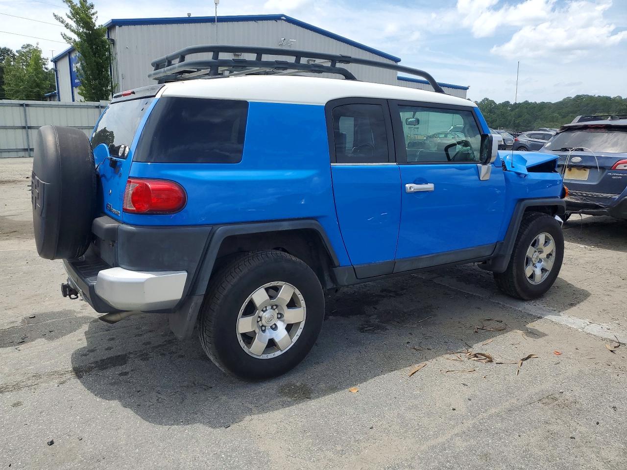 2007 Toyota Fj Cruiser Base Blue vin: JTEBU11F270010458