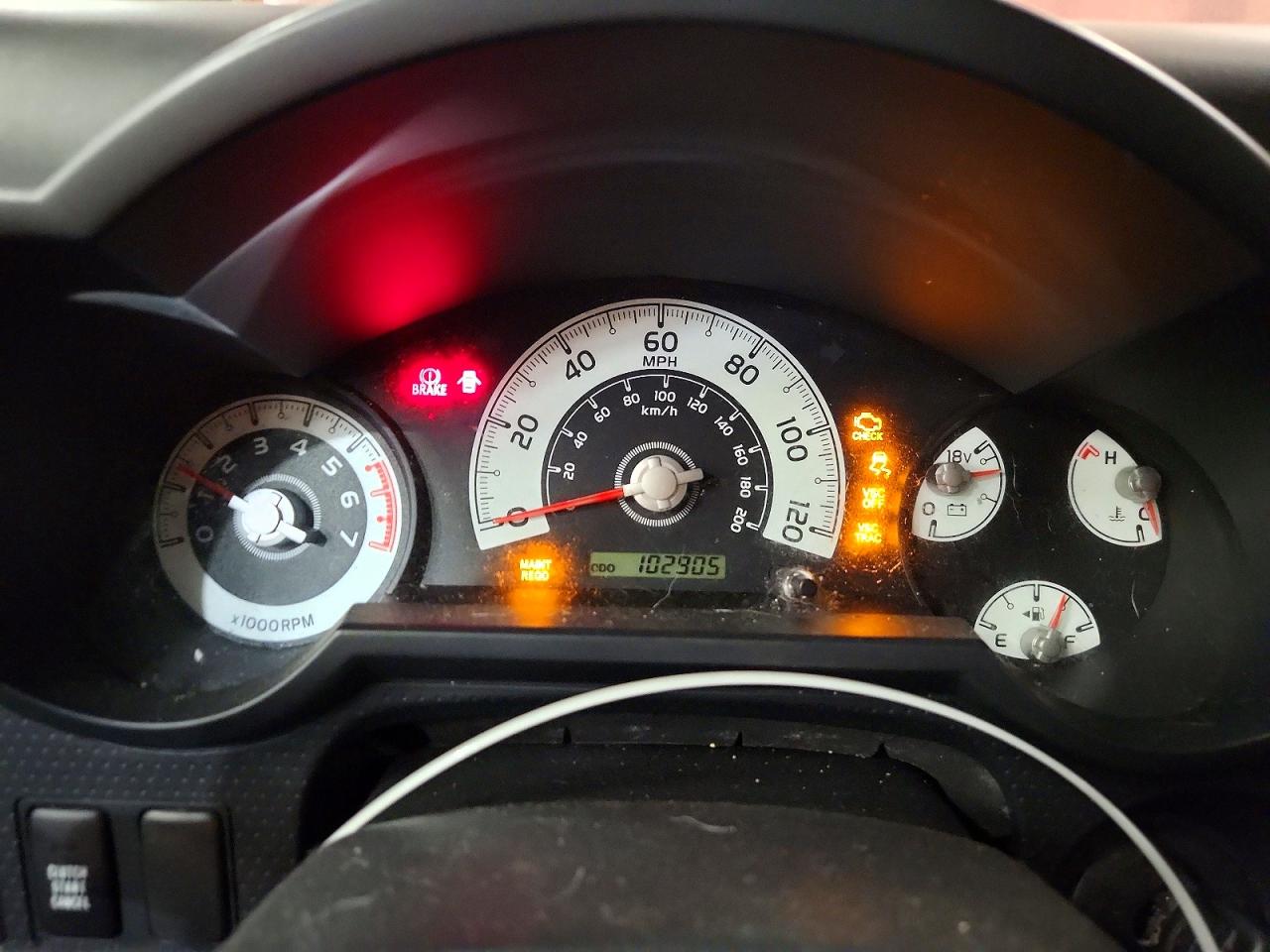 2007 Toyota Fj Cruiser Base Темно-бордовый vin: JTEBU11F270028524