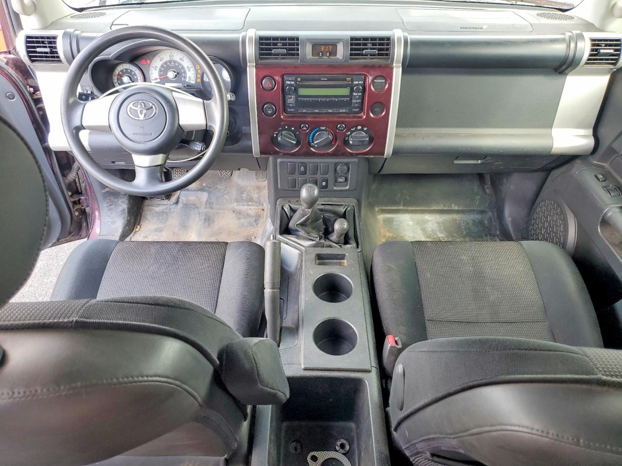 2007 Toyota Fj Cruiser Base Burgundy vin: JTEBU11F270049180