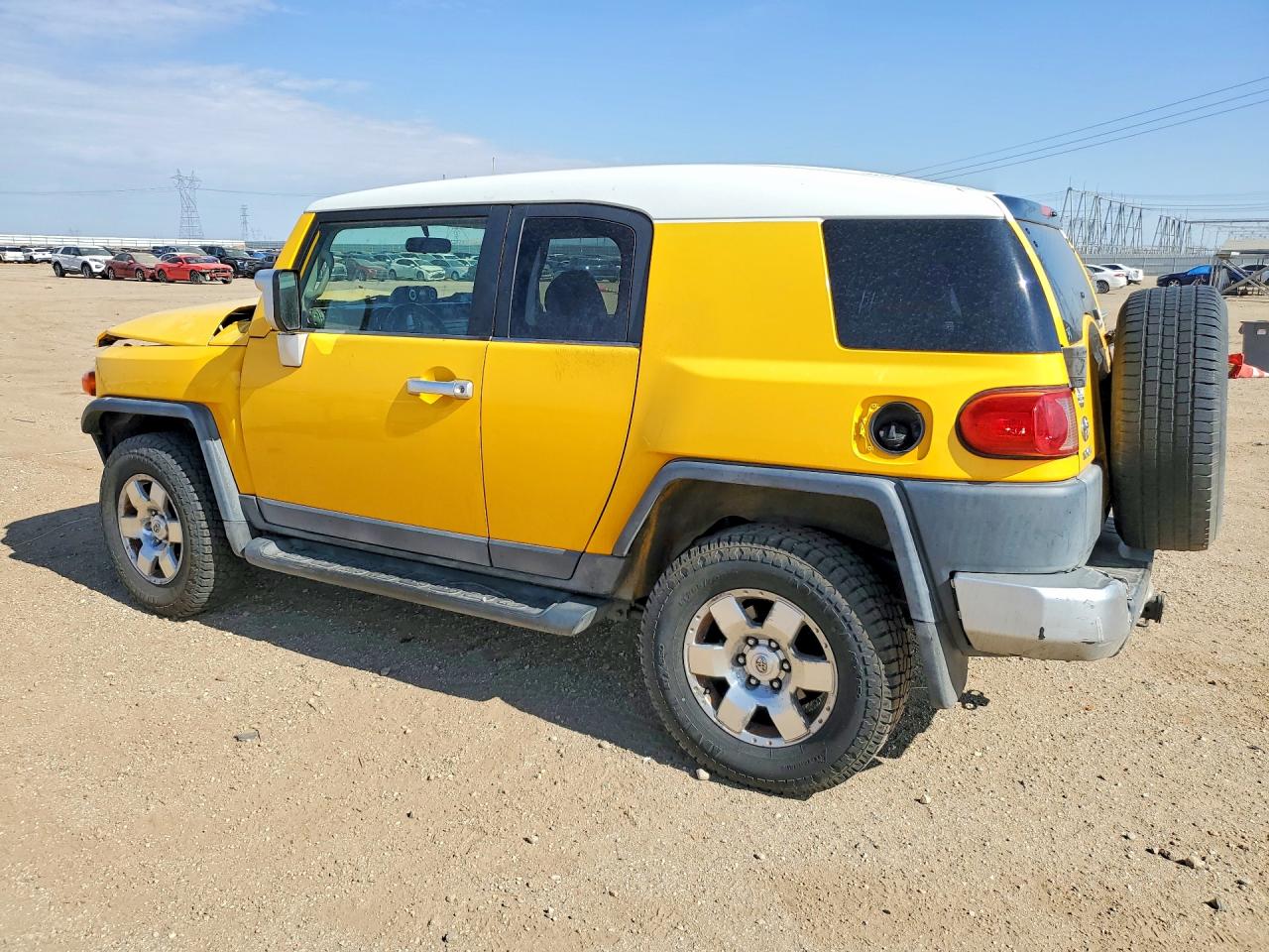 2007 Toyota Fj Cruiser Yellow vin: JTEBU11F270069753