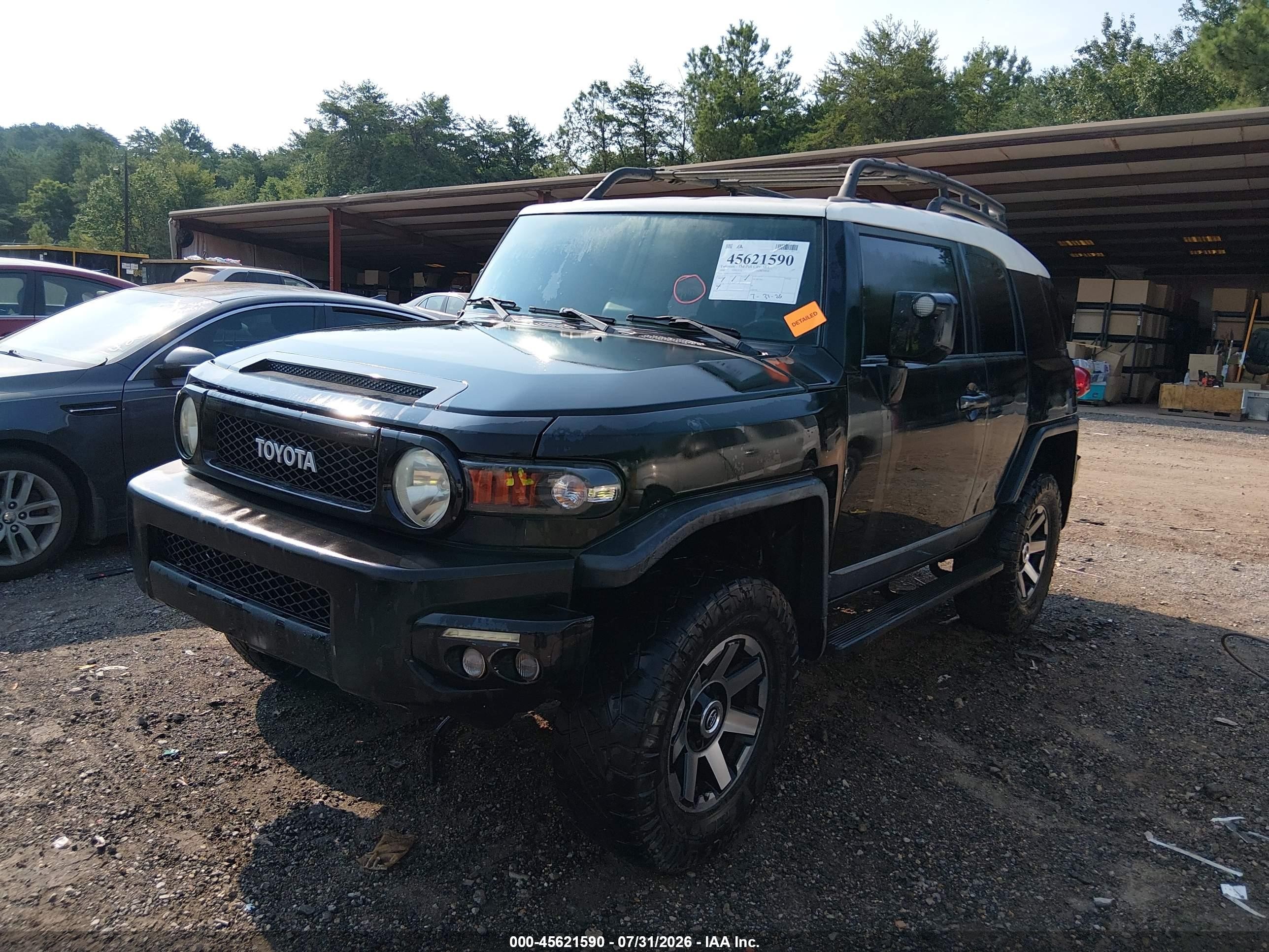 2008 Toyota Fj Cruiser   Black vin: JTEBU11F28K041442