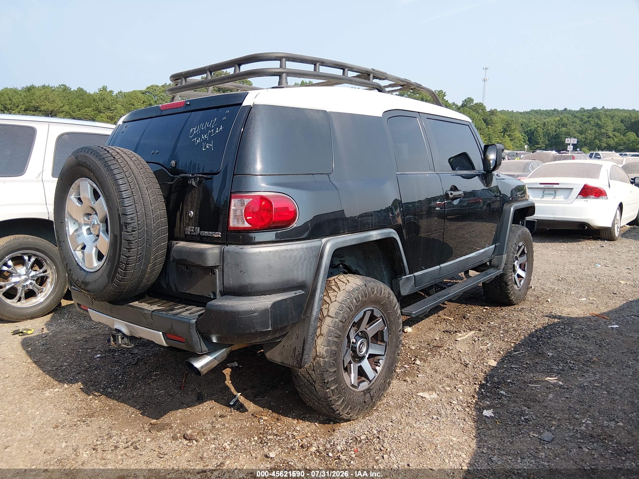 2008 Toyota Fj Cruiser   Black vin: JTEBU11F28K041442