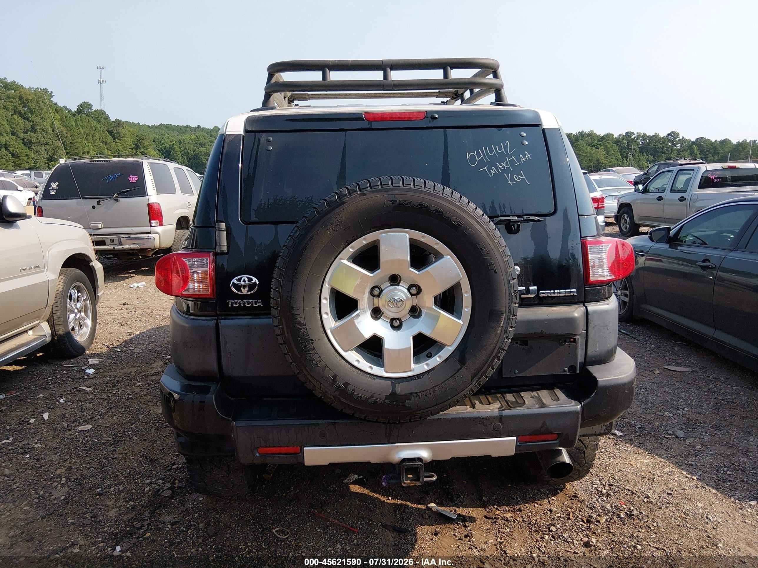 2008 Toyota Fj Cruiser   Black vin: JTEBU11F28K041442