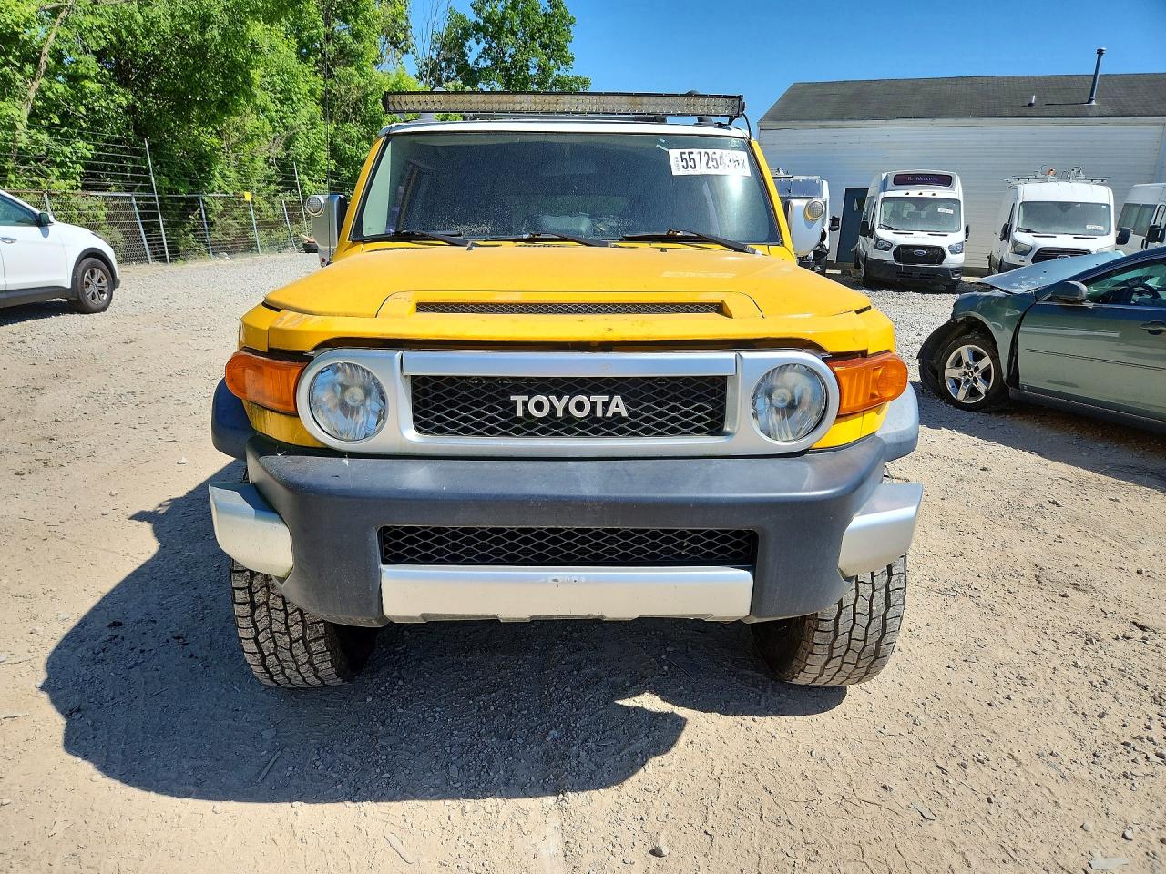 2007 Toyota Fj Cruiser Base Yellow vin: JTEBU11F370019556