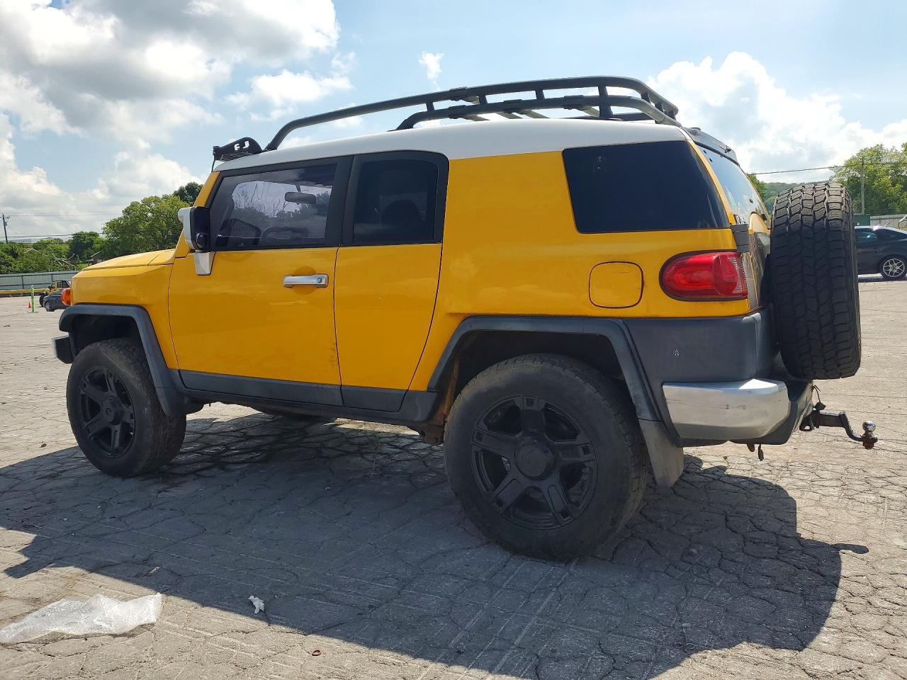 2007 Toyota Fj Cruiser Base Yellow vin: JTEBU11F370019556