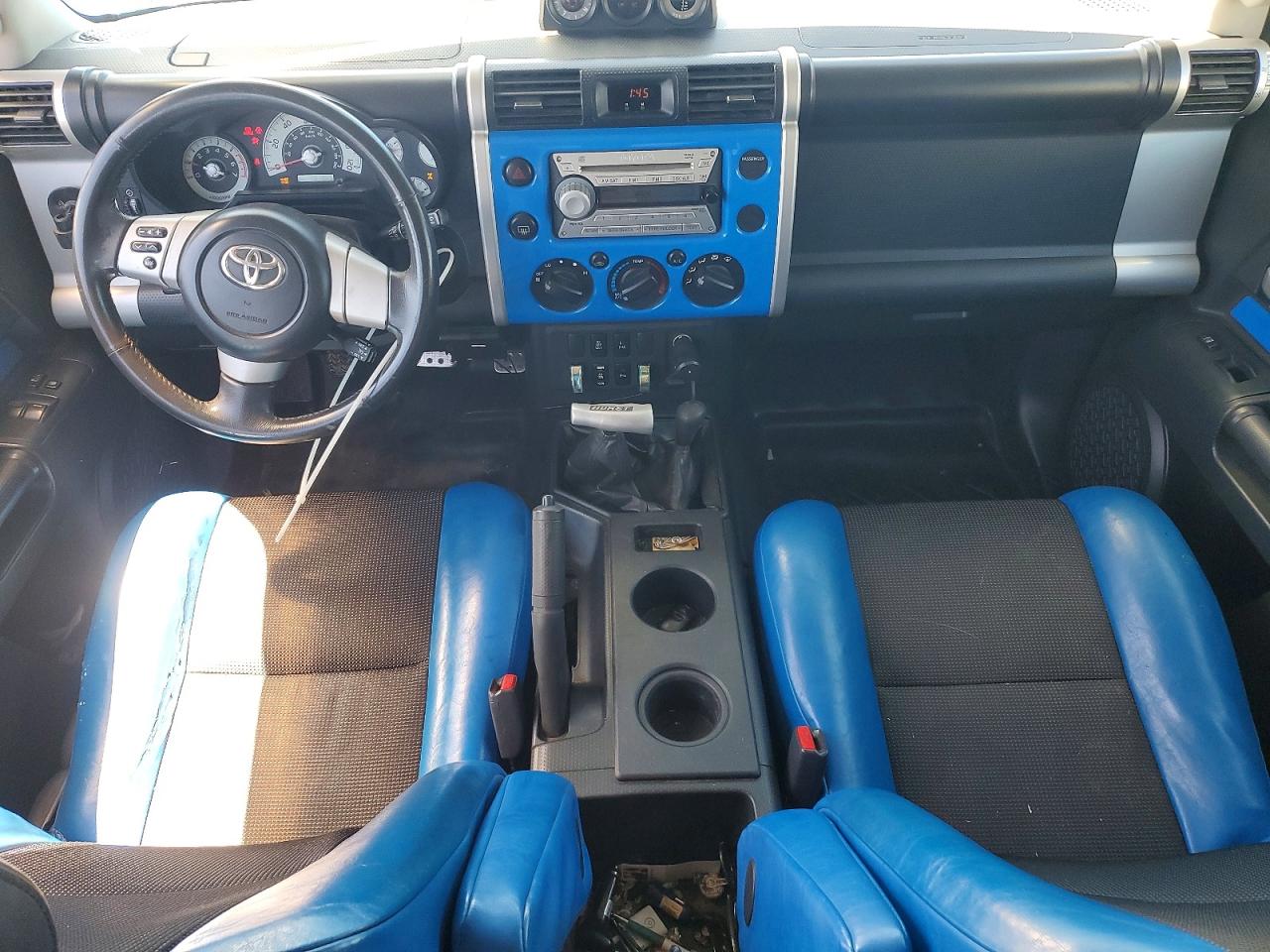 2007 Toyota Fj Cruiser Base Blue vin: JTEBU11F370021579