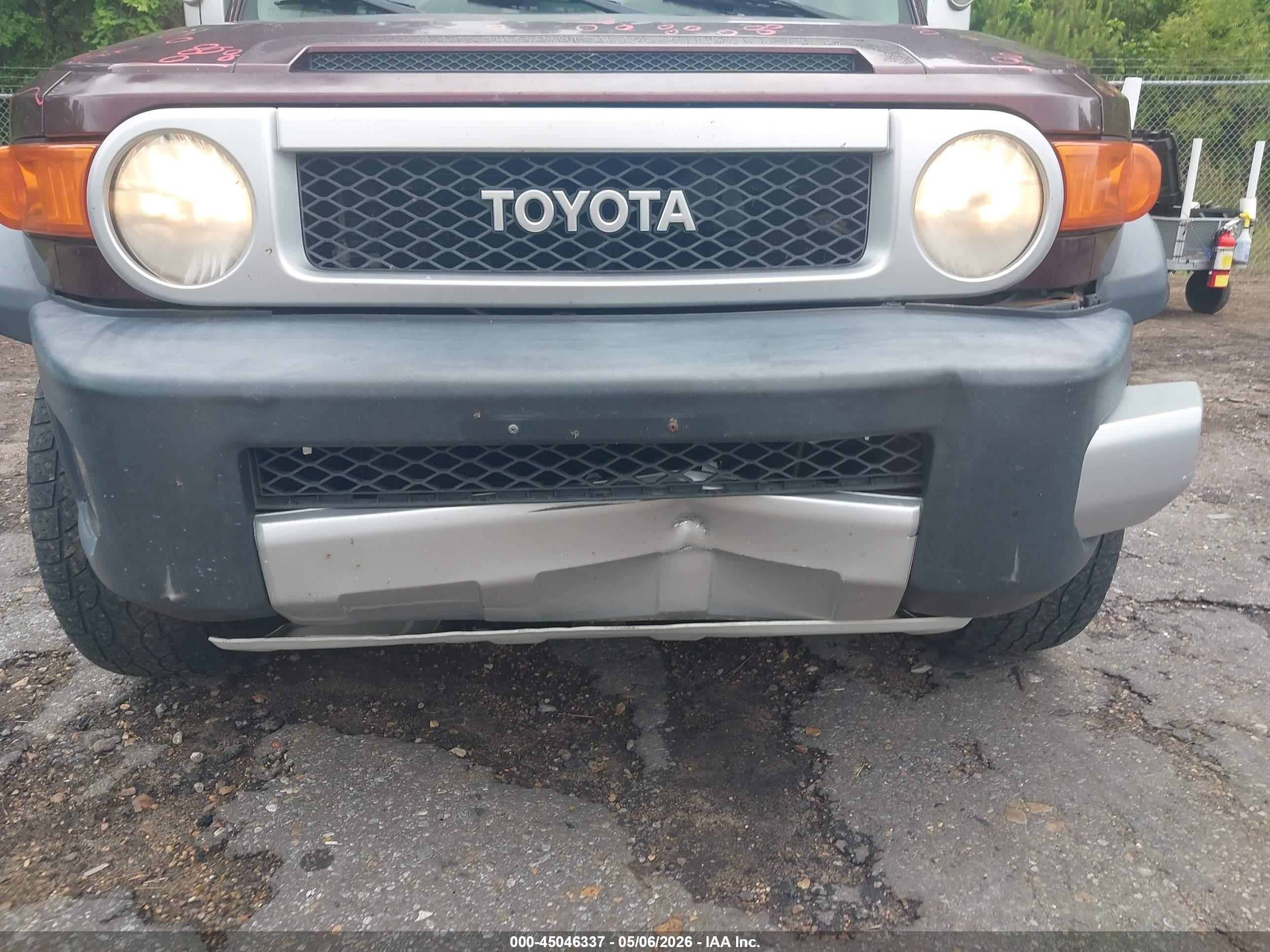 2007 Toyota Fj Cruiser   Темно-бордовый vin: JTEBU11F370062021