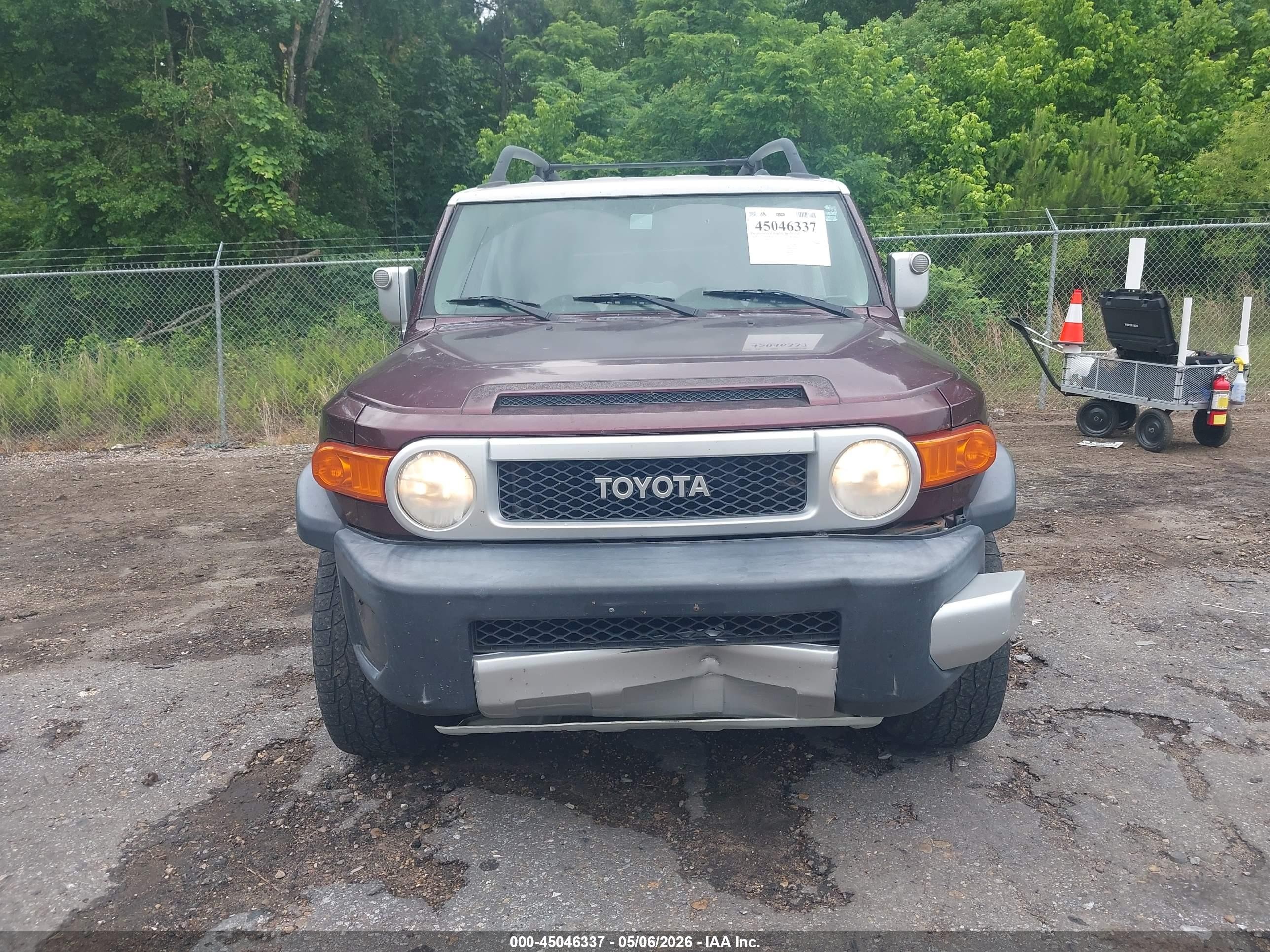2007 Toyota Fj Cruiser   Темно-бордовый vin: JTEBU11F370062021