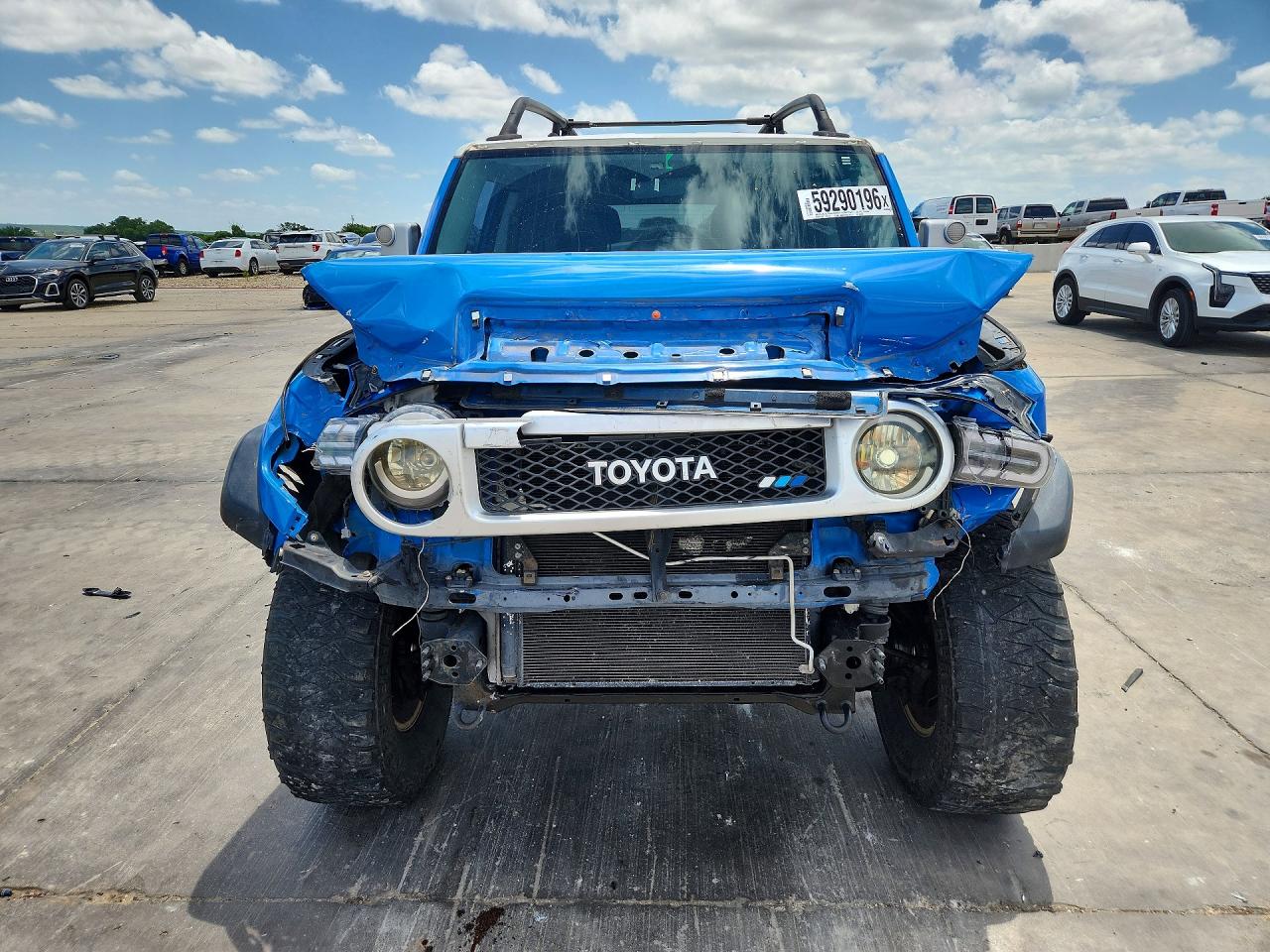 2007 Toyota Fj Cruiser Base Blue vin: JTEBU11F370065520