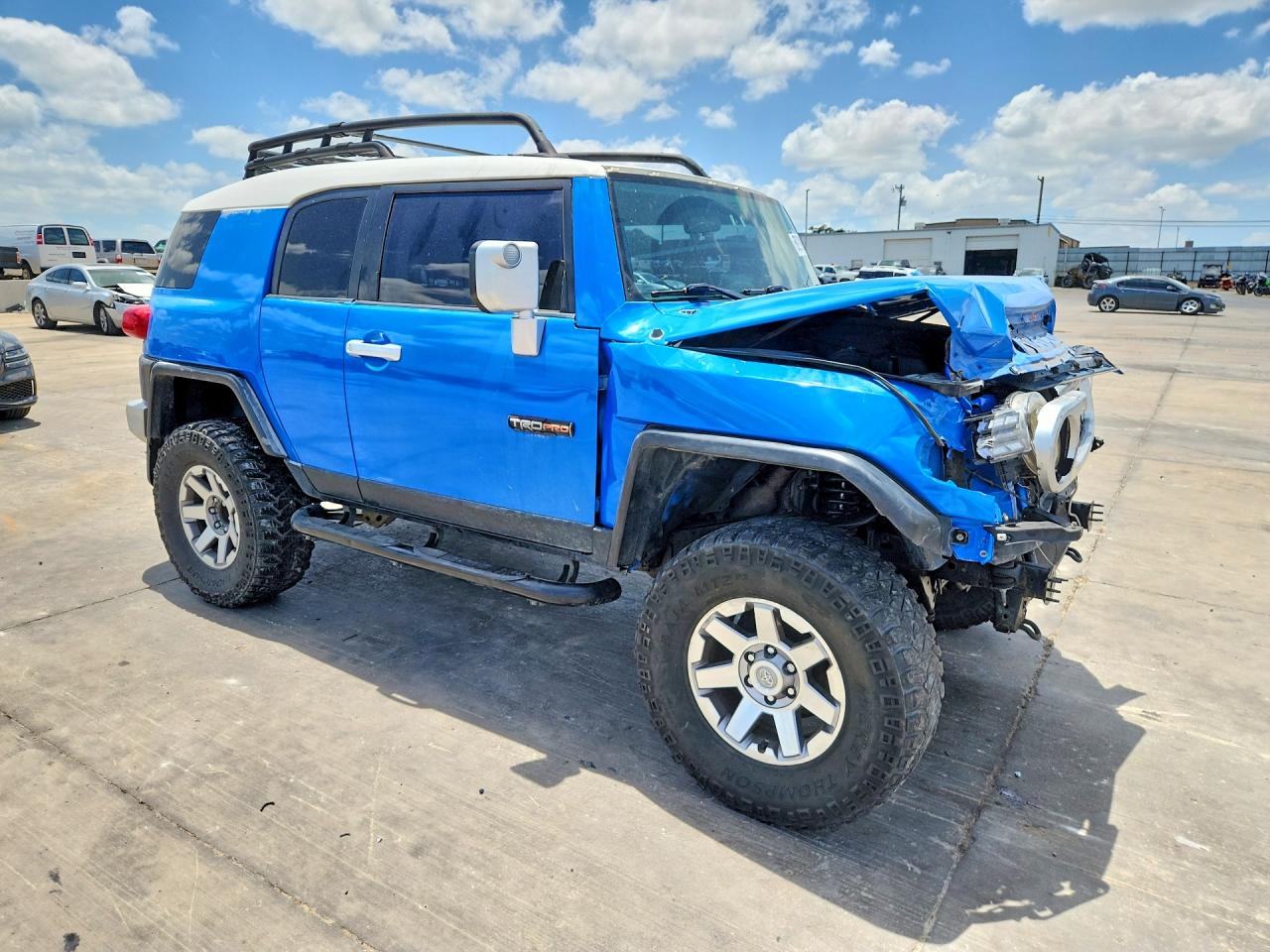 2007 Toyota Fj Cruiser Base Blue vin: JTEBU11F370065520
