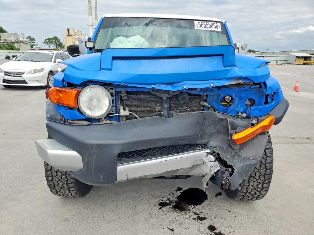 2007 Toyota Fj Cruiser Base Blue vin: JTEBU11F370074735