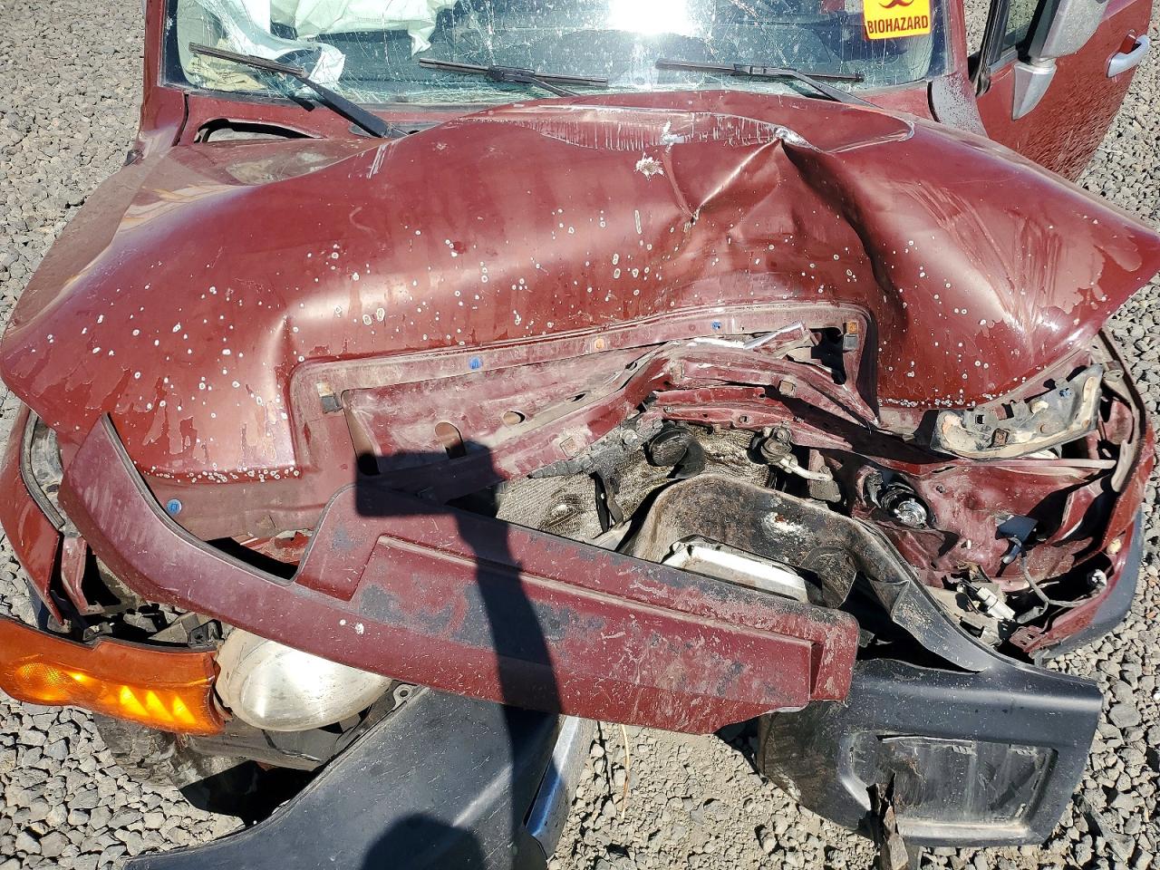 2008 Toyota Fj Cruiser Base Red vin: JTEBU11F38K017571