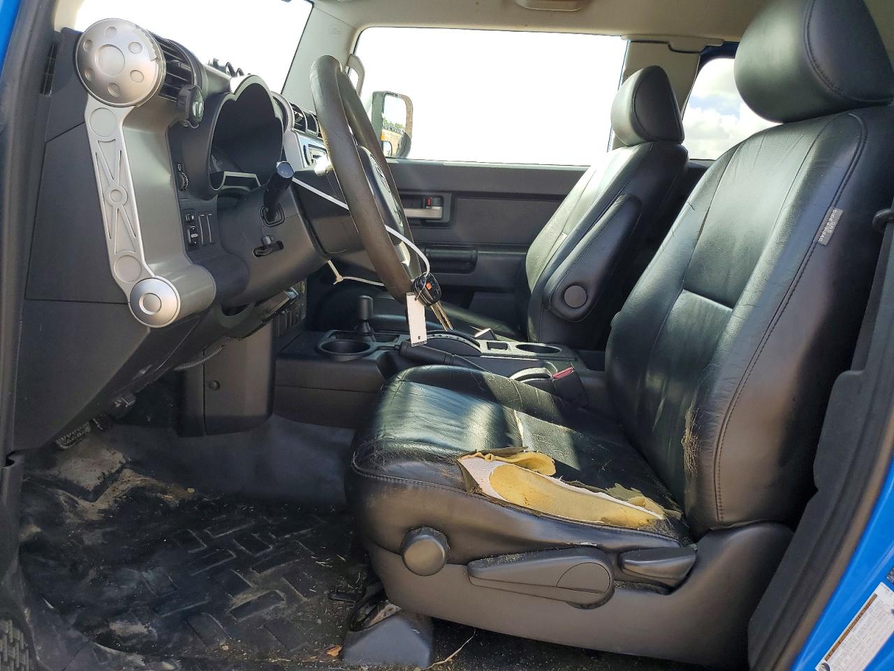 2008 Toyota Fj Cruiser Base Blue vin: JTEBU11F480105136