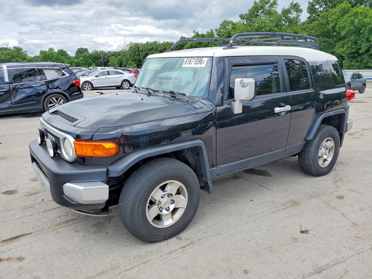 2008 Toyota Fj Cruiser Base Black vin: JTEBU11F48K014078