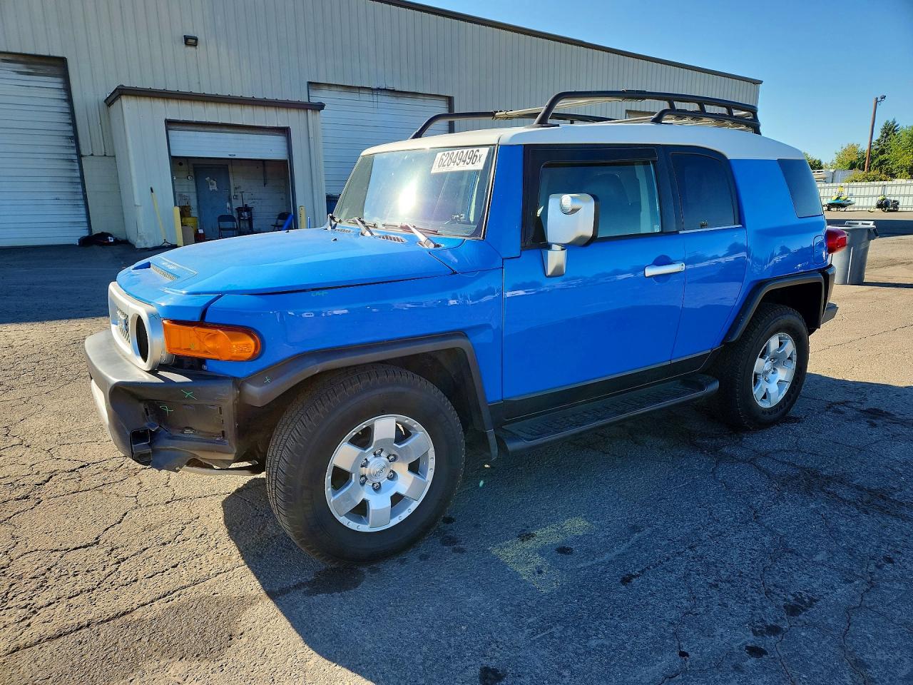 2007 Toyota Fj Cruiser Base Blue vin: JTEBU11F570017162