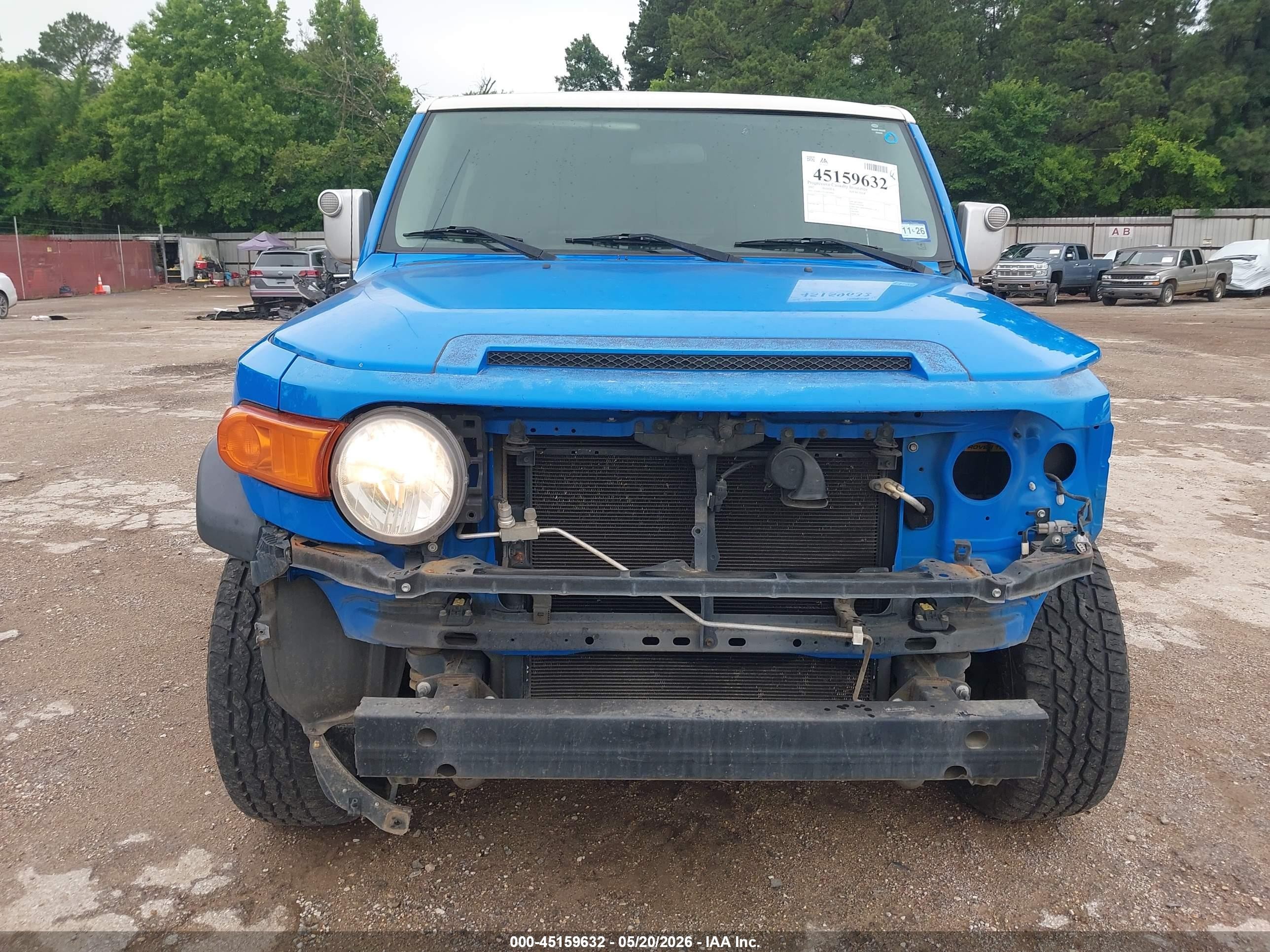 2007 Toyota Fj Cruiser   Blue vin: JTEBU11F570076664