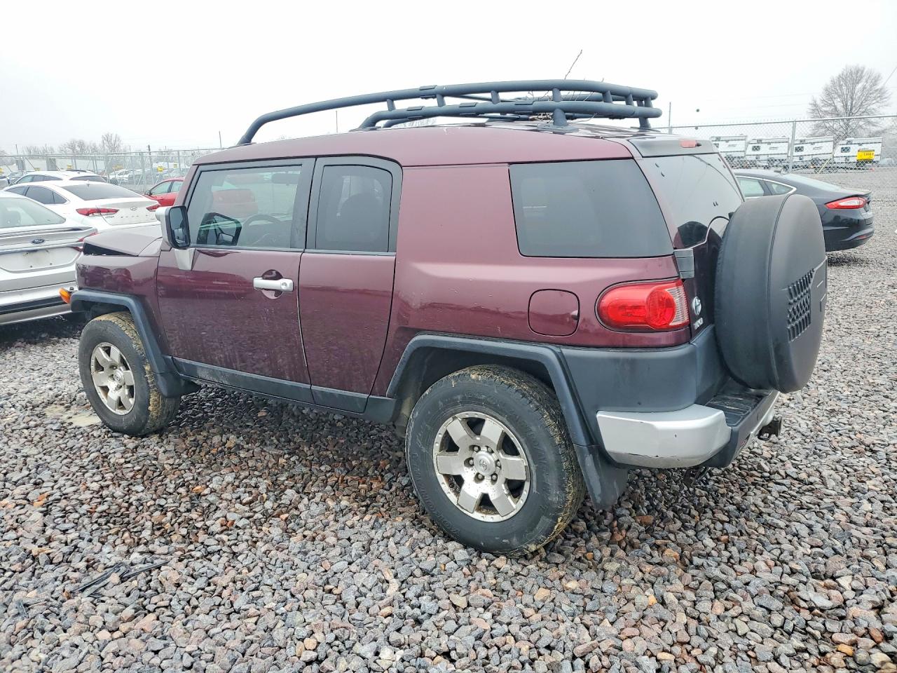 2007 Toyota Fj Cruiser Base Maroon vin: JTEBU11F570078060
