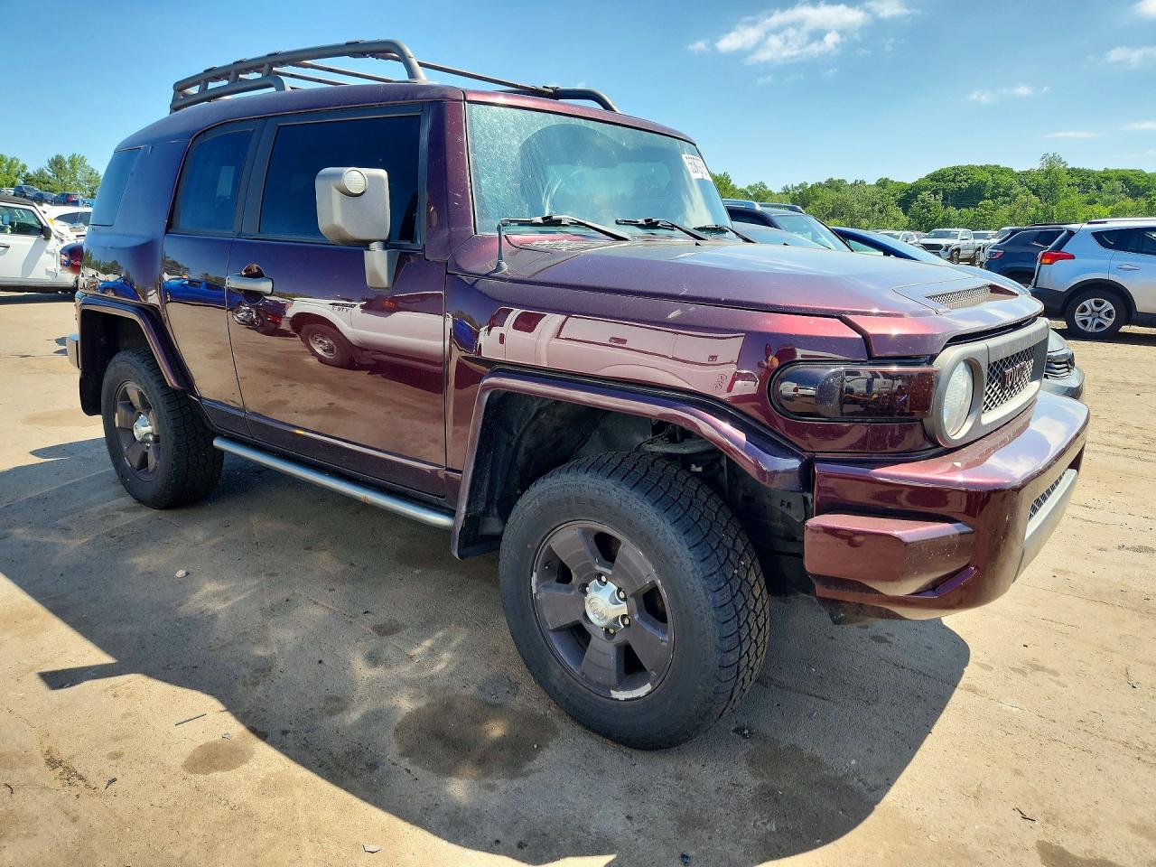 2007 Toyota Fj Cruiser Base Темно-бордовый vin: JTEBU11F670049134