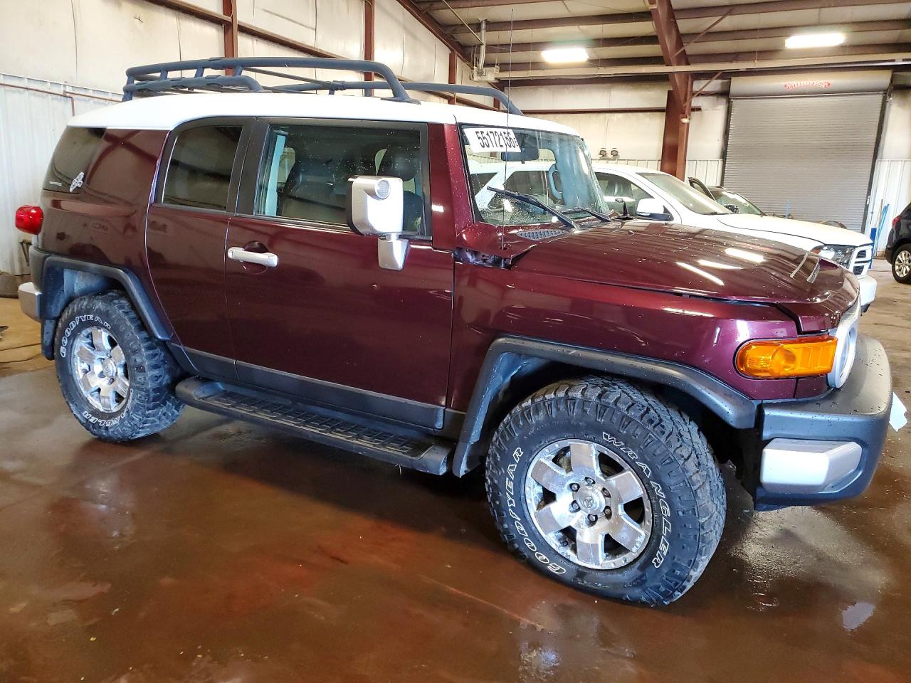 2007 Toyota Fj Cruiser Base Burgundy vin: JTEBU11F670067472