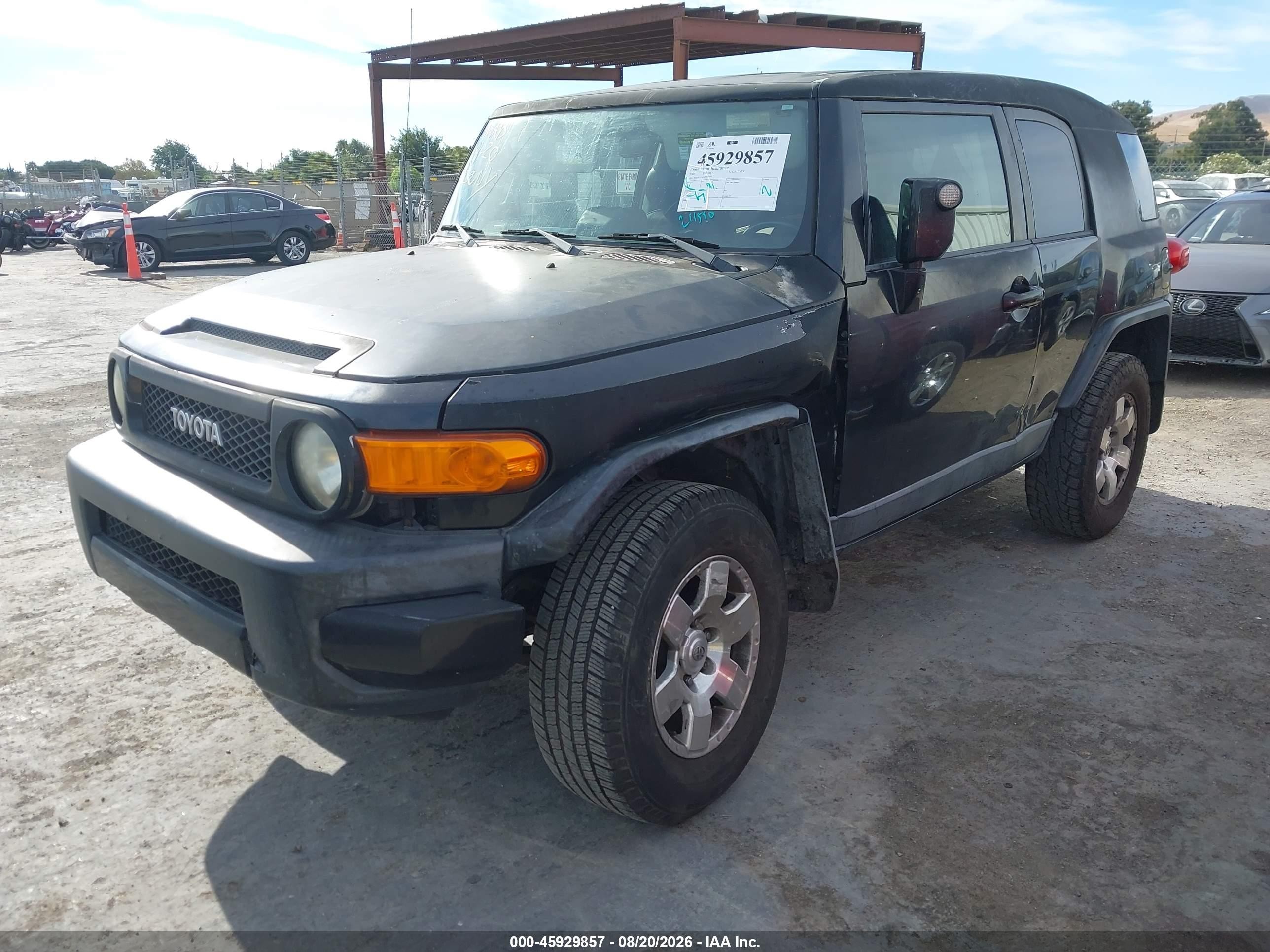2007 Toyota Fj Cruiser   Black vin: JTEBU11F670087947