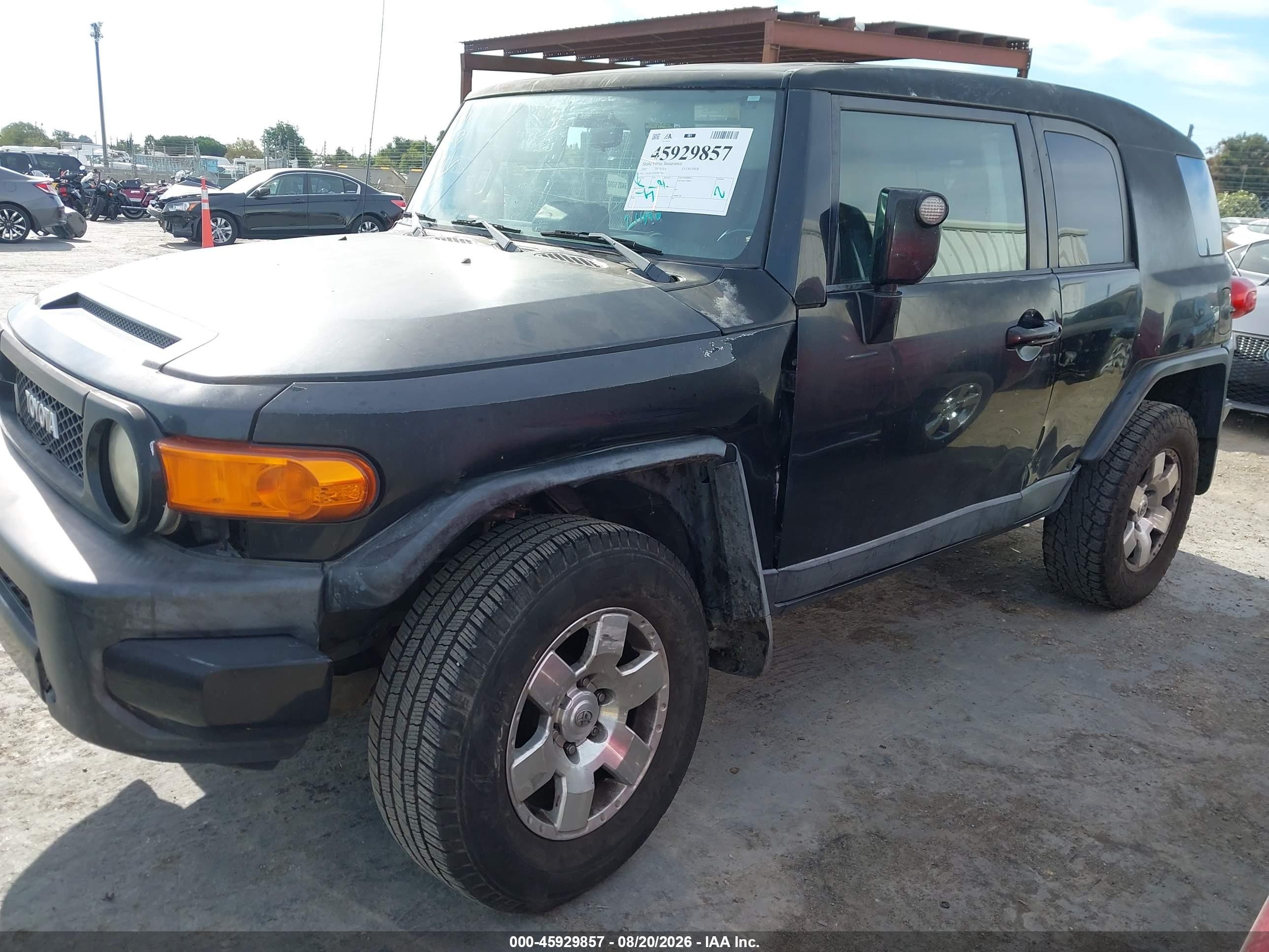2007 Toyota Fj Cruiser   Black vin: JTEBU11F670087947