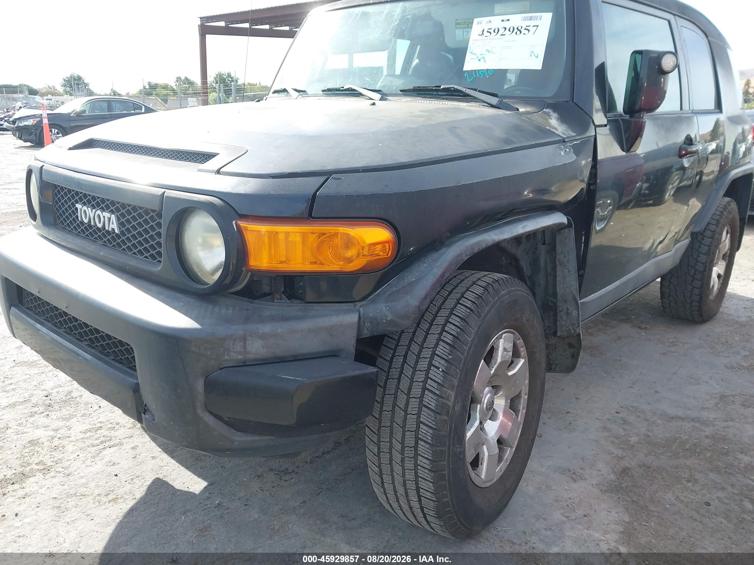 2007 Toyota Fj Cruiser   Black vin: JTEBU11F670087947